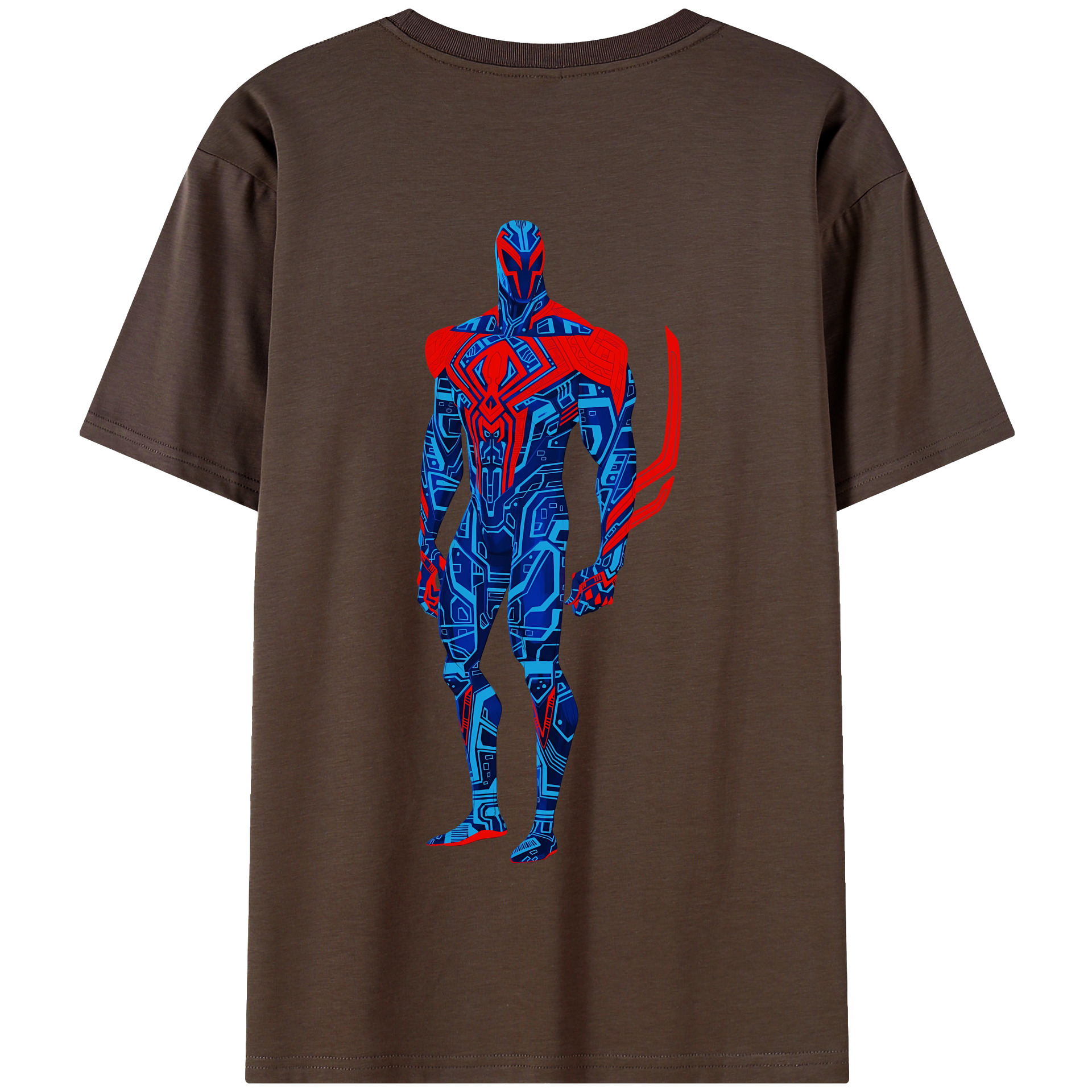 （画像用） Spider Man スパイダーマン 綿100％半袖Tシャツ（背面プリント）