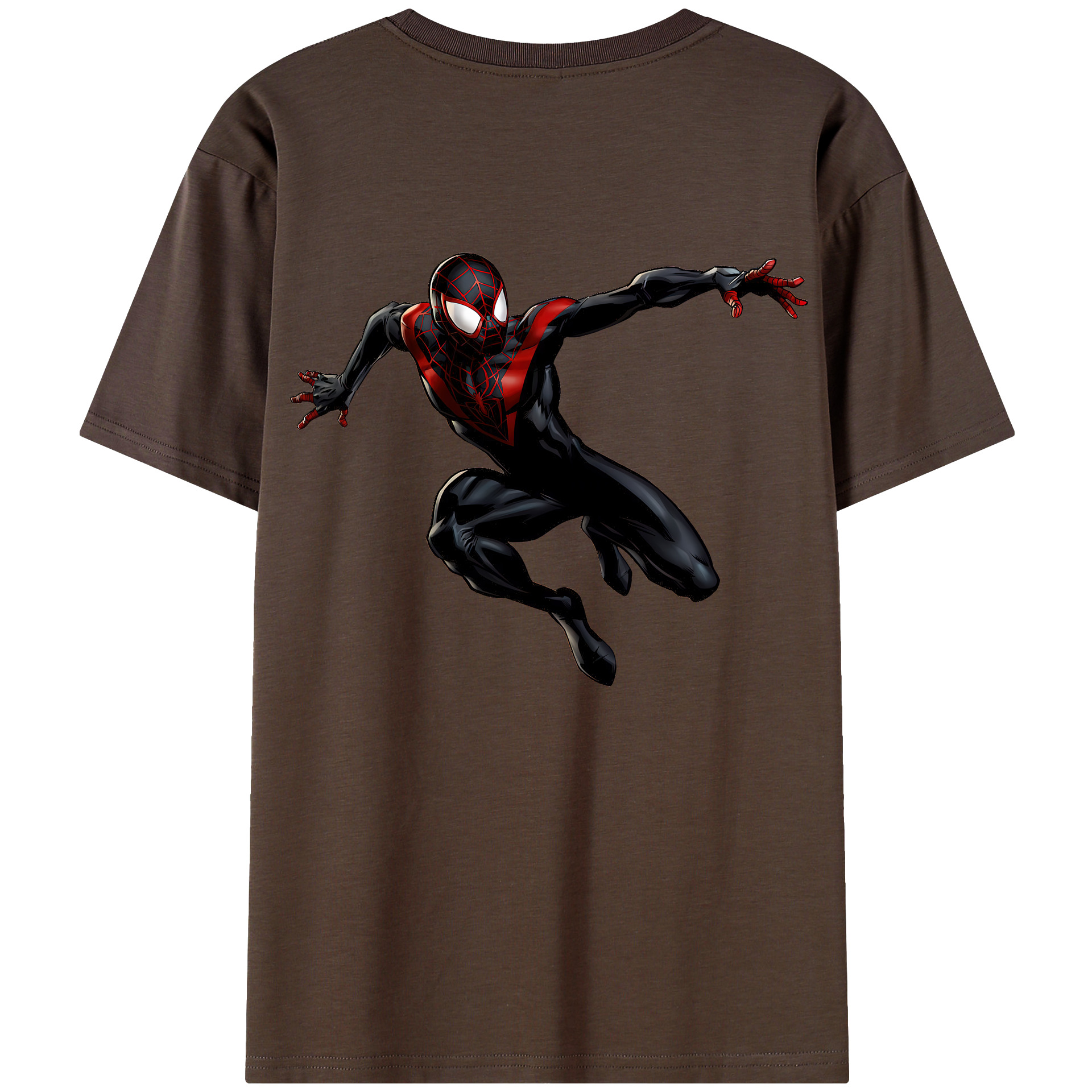 （画像用） Spider Man スパイダーマン 綿100％半袖Tシャツ（背面プリント）