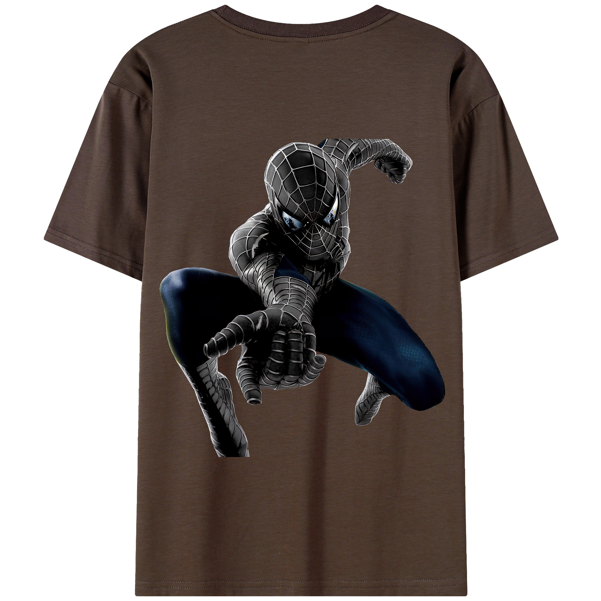 （画像用） Spider Man スパイダーマン 綿100％半袖Tシャツ（背面プリント）