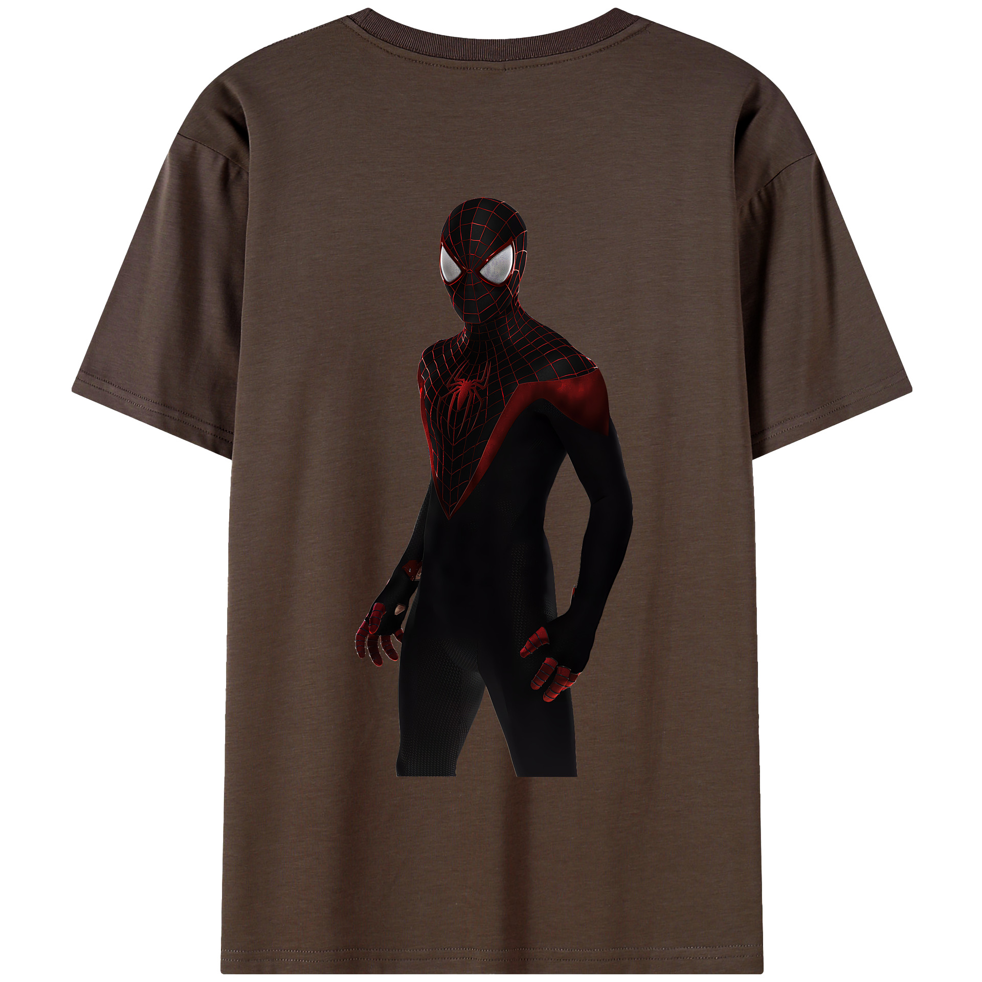（画像用） Spider Man スパイダーマン 綿100％半袖Tシャツ（背面プリント）