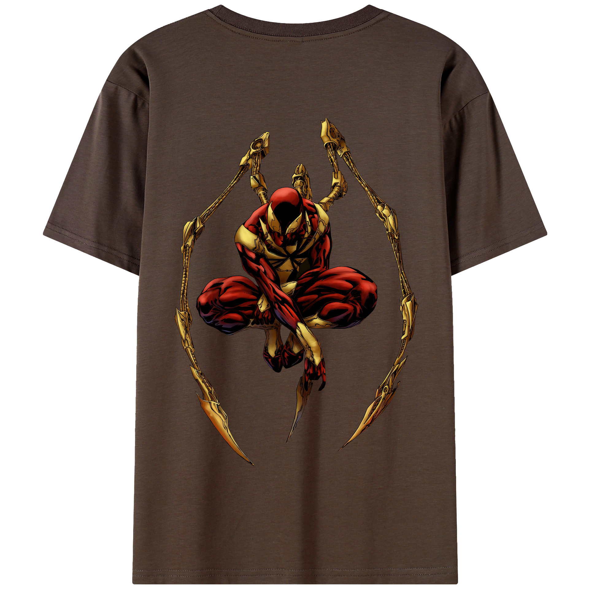 （画像用） Spider Man スパイダーマン 綿100％半袖Tシャツ（背面プリント）