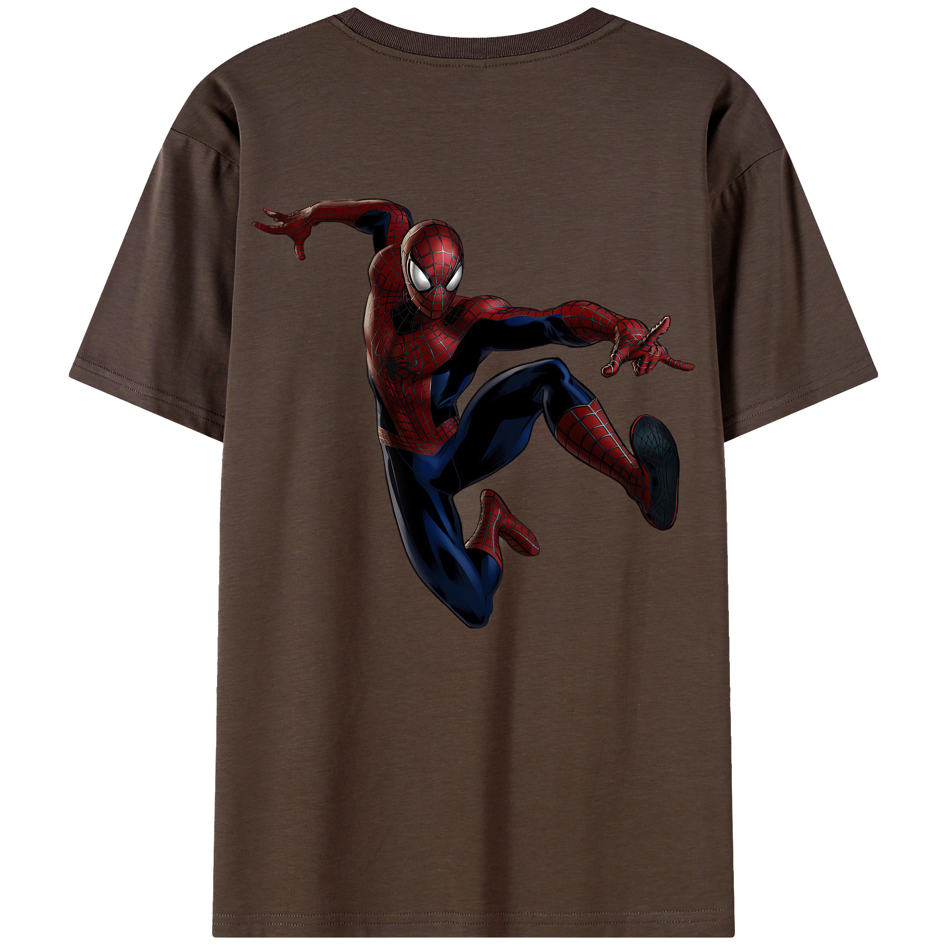 Spider Man スパイダーマン 綿100％半袖Tシャツ（背面プリント）