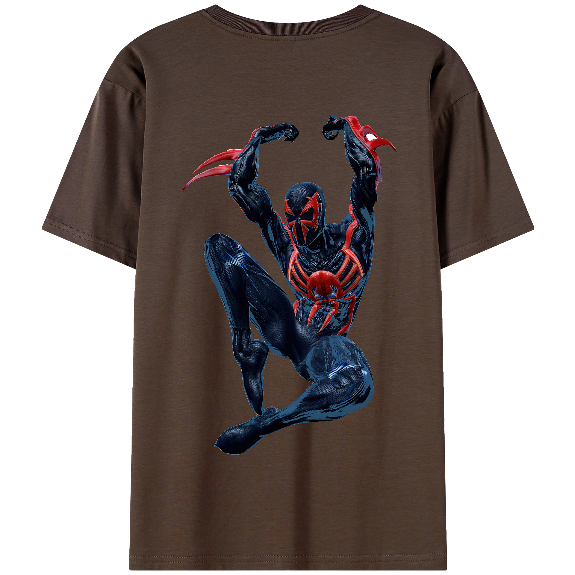 Spider Man スパイダーマン 綿100％半袖Tシャツ（背面プリント）