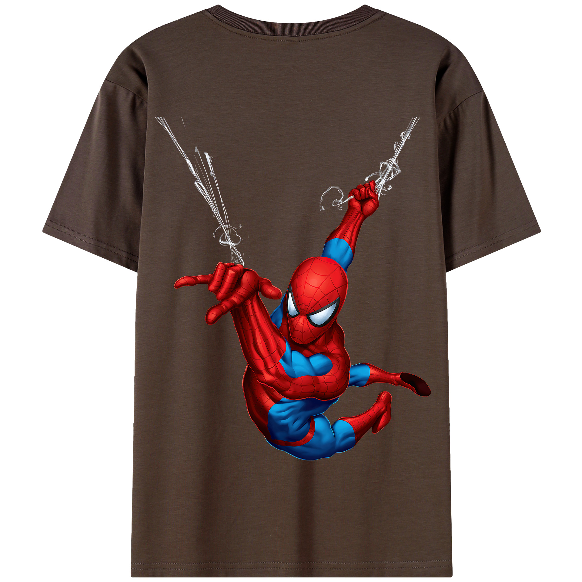Spider Man スパイダーマン 綿100％半袖Tシャツ（背面プリント）