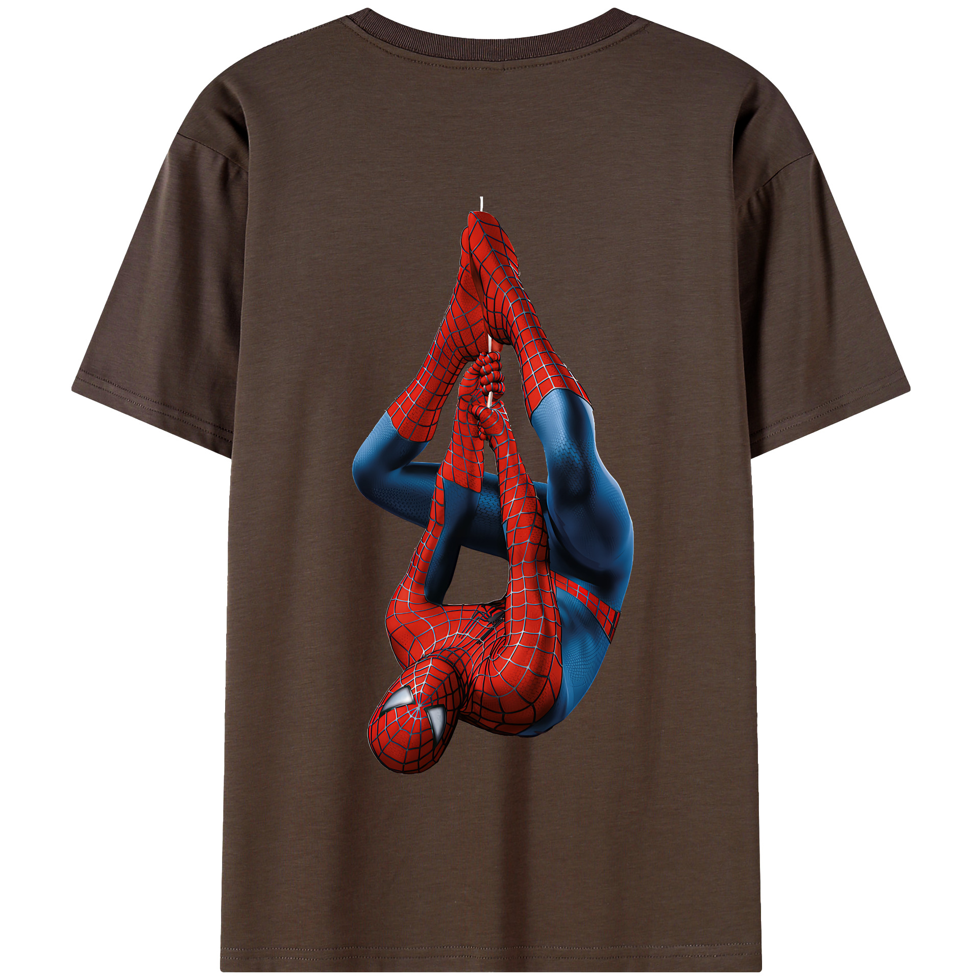 Spider Man スパイダーマン 綿100％半袖Tシャツ（背面プリント）