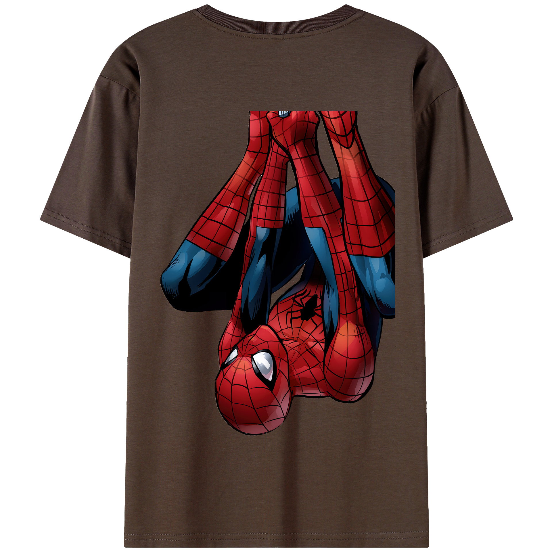 Spider Man スパイダーマン 綿100％半袖Tシャツ（背面プリント）