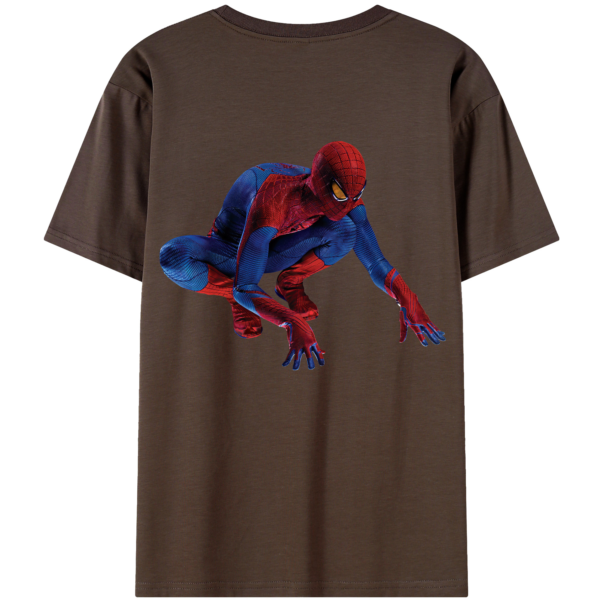 Spider Man スパイダーマン 綿100％半袖Tシャツ（背面プリント）