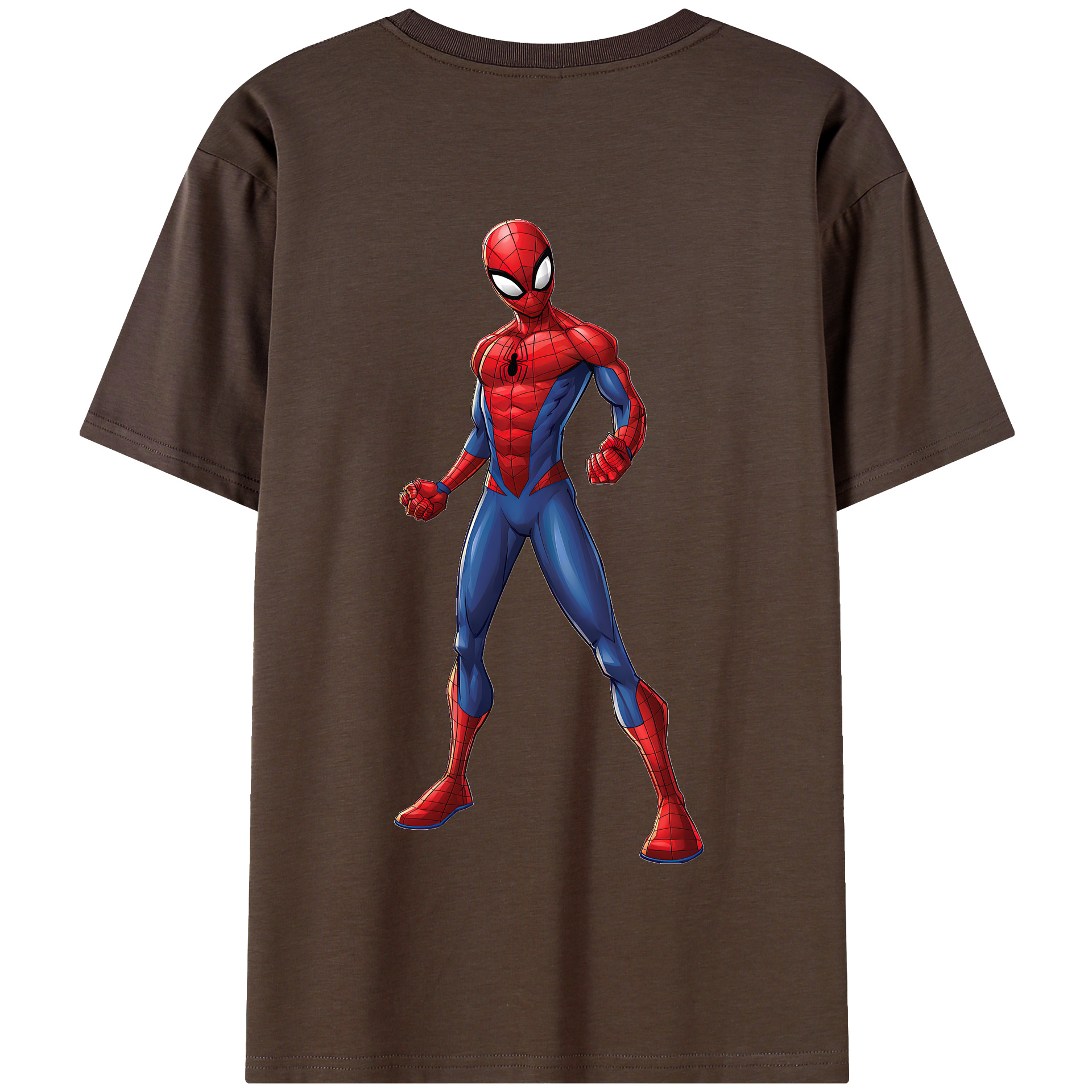 （画像用） Spider Man スパイダーマン 綿100％半袖Tシャツ（背面プリント）