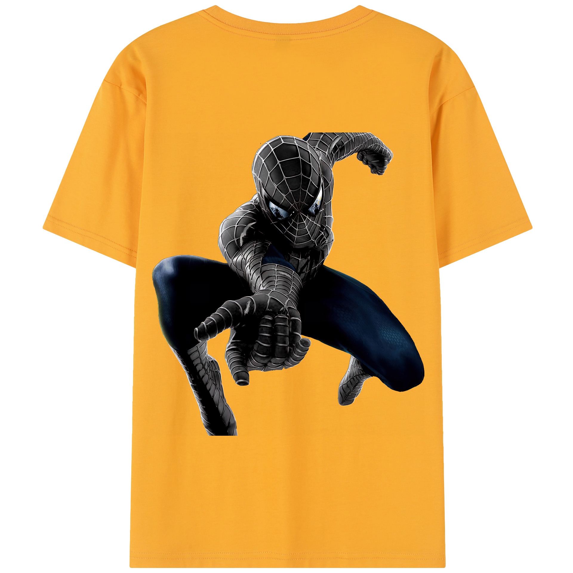 （画像用） Spider Man スパイダーマン 綿100％半袖Tシャツ（背面プリント）