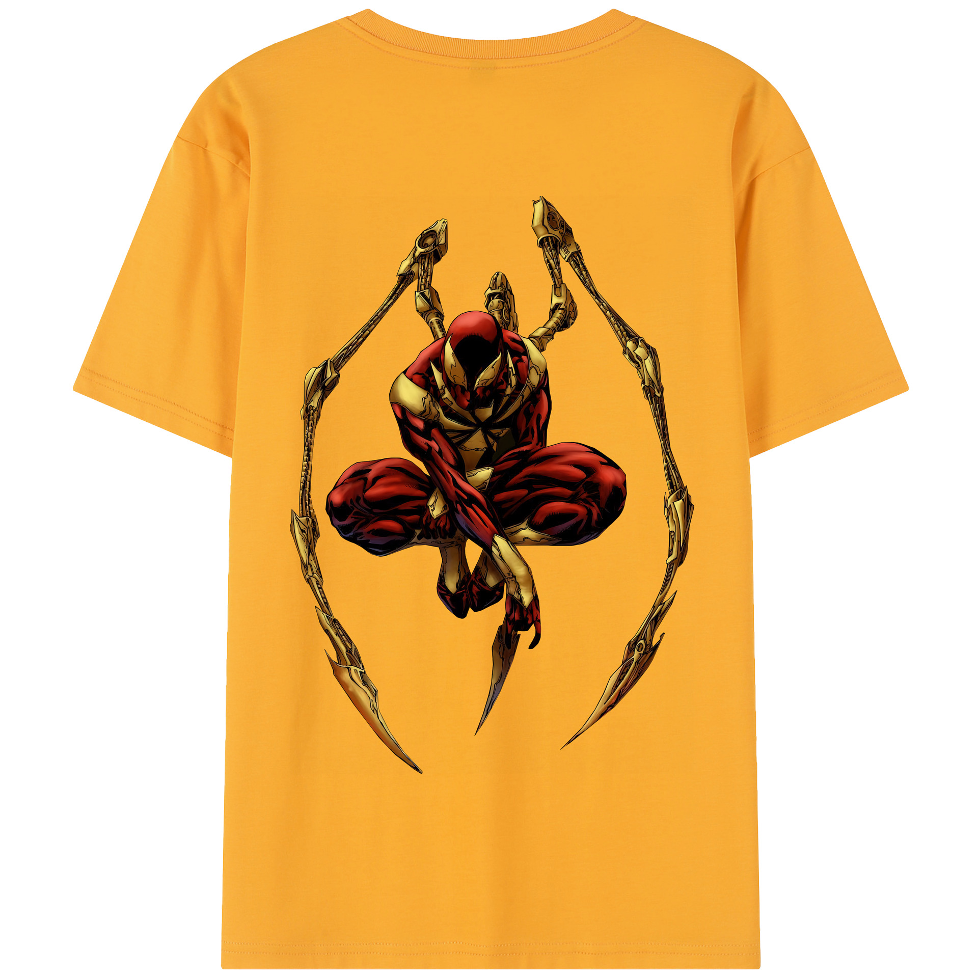 （画像用） Spider Man スパイダーマン 綿100％半袖Tシャツ（背面プリント）