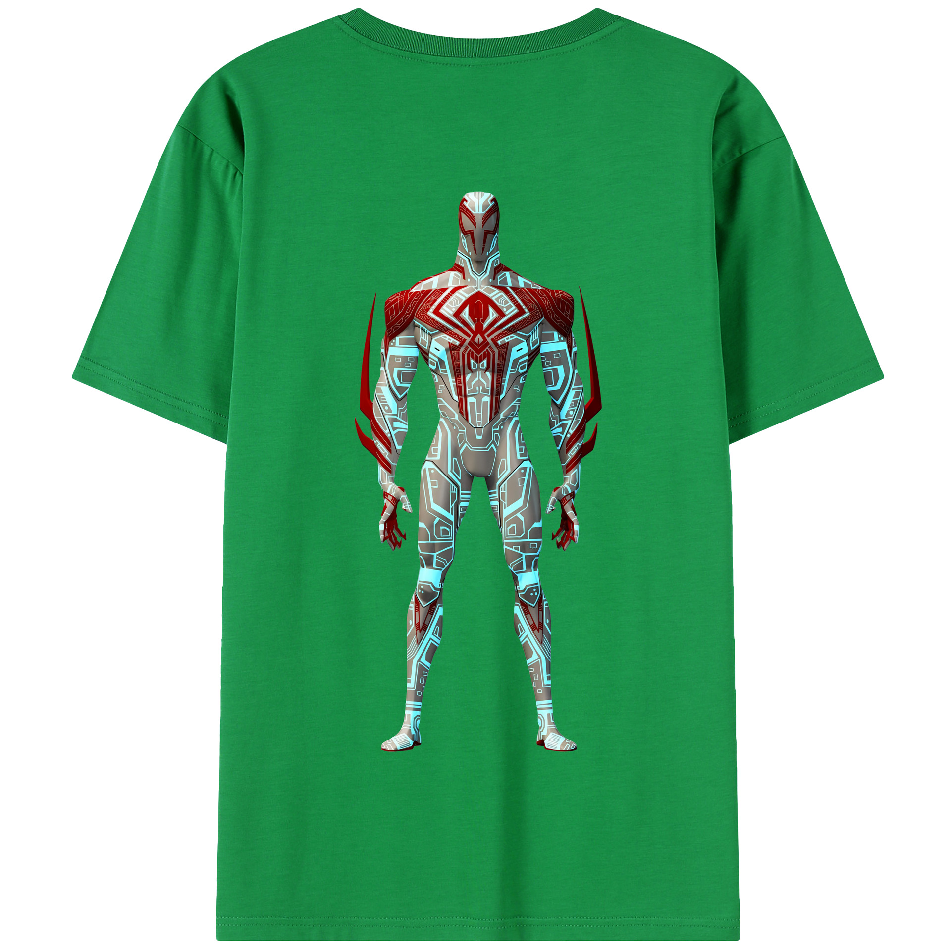 （画像用） Spider Man スパイダーマン 綿100％半袖Tシャツ（背面プリント）