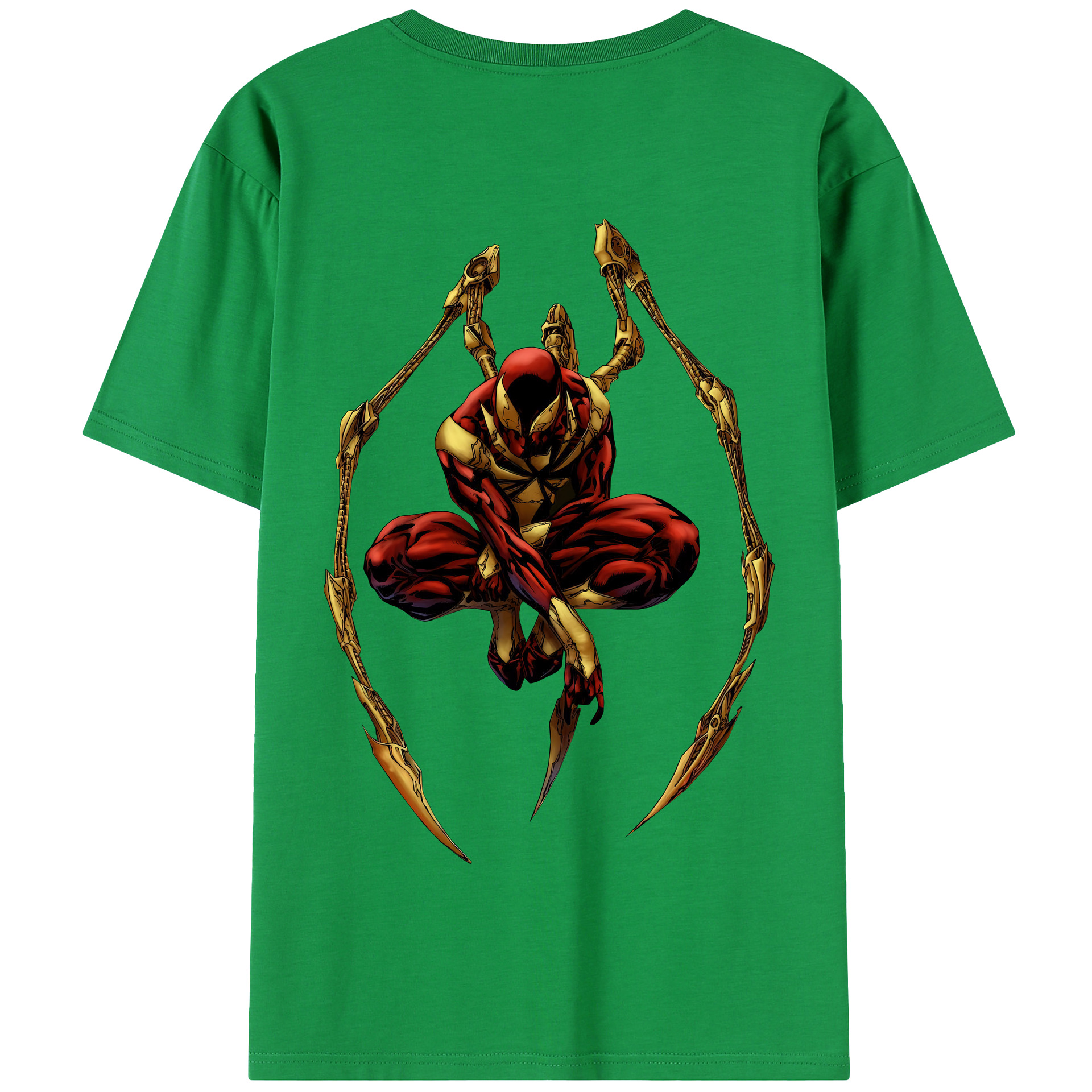 （画像用） Spider Man スパイダーマン 綿100％半袖Tシャツ（背面プリント）