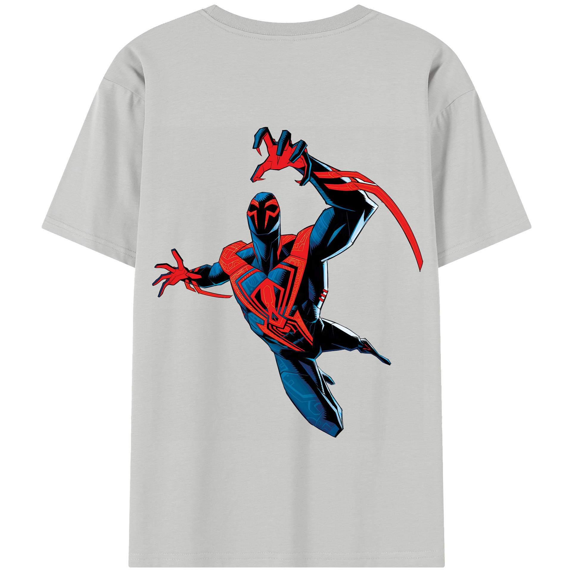 （画像用） Spider Man スパイダーマン 綿100％半袖Tシャツ（背面プリント）