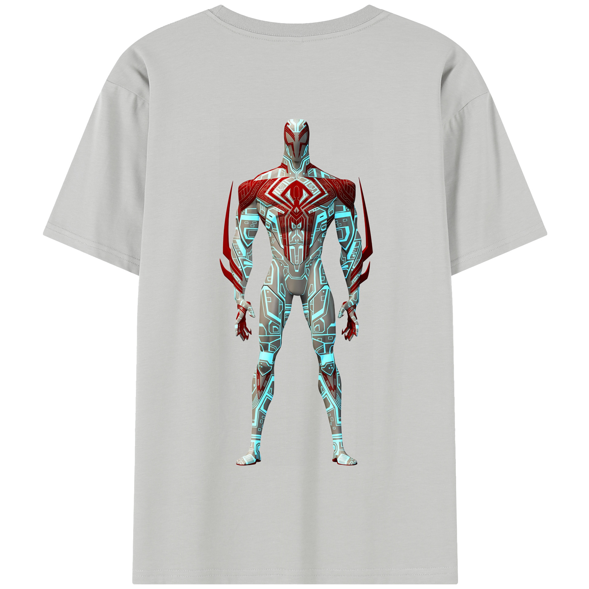 （画像用） Spider Man スパイダーマン 綿100％半袖Tシャツ（背面プリント）
