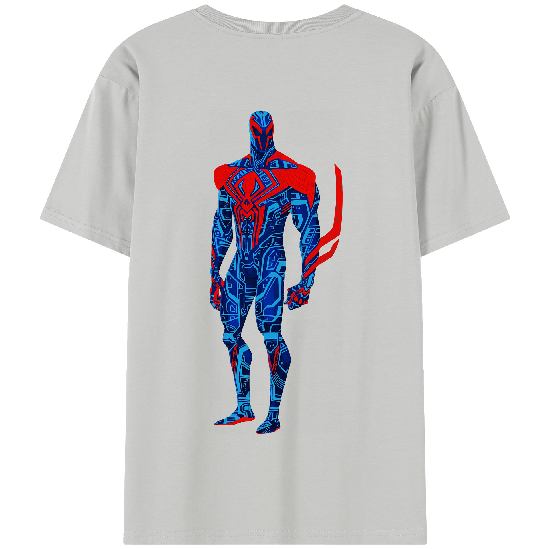 （画像用） Spider Man スパイダーマン 綿100％半袖Tシャツ（背面プリント）