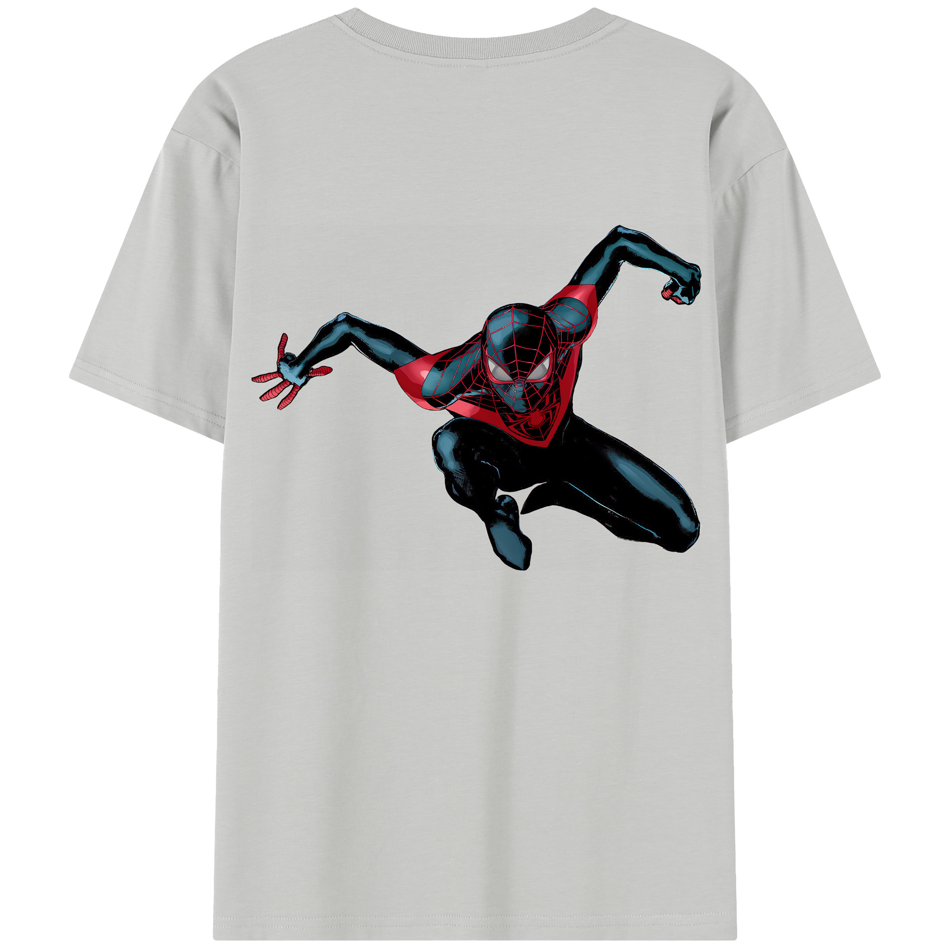 （画像用） Spider Man スパイダーマン 綿100％半袖Tシャツ（背面プリント）