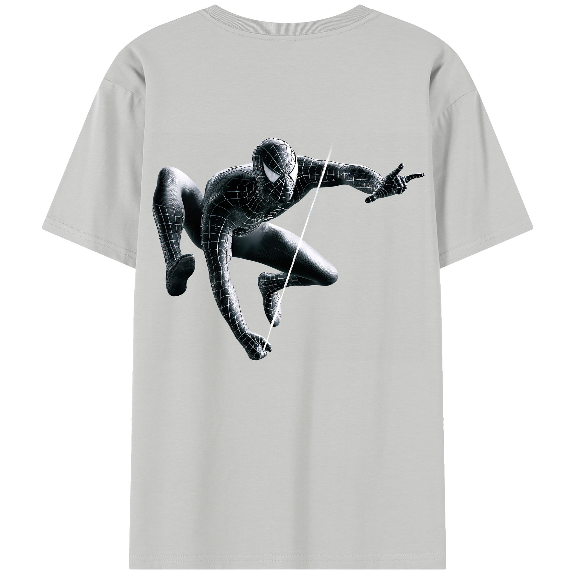 （画像用） Spider Man スパイダーマン 綿100％半袖Tシャツ（背面プリント）