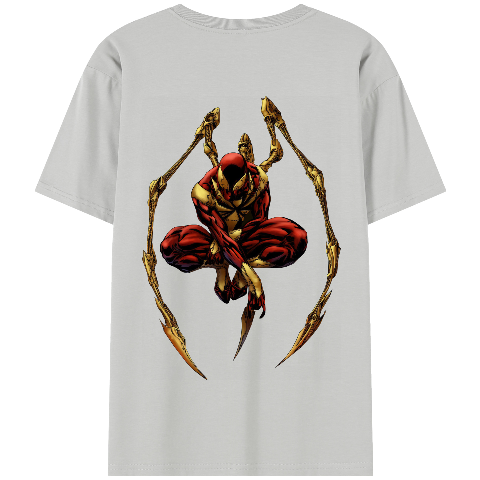 （画像用） Spider Man スパイダーマン 綿100％半袖Tシャツ（背面プリント）