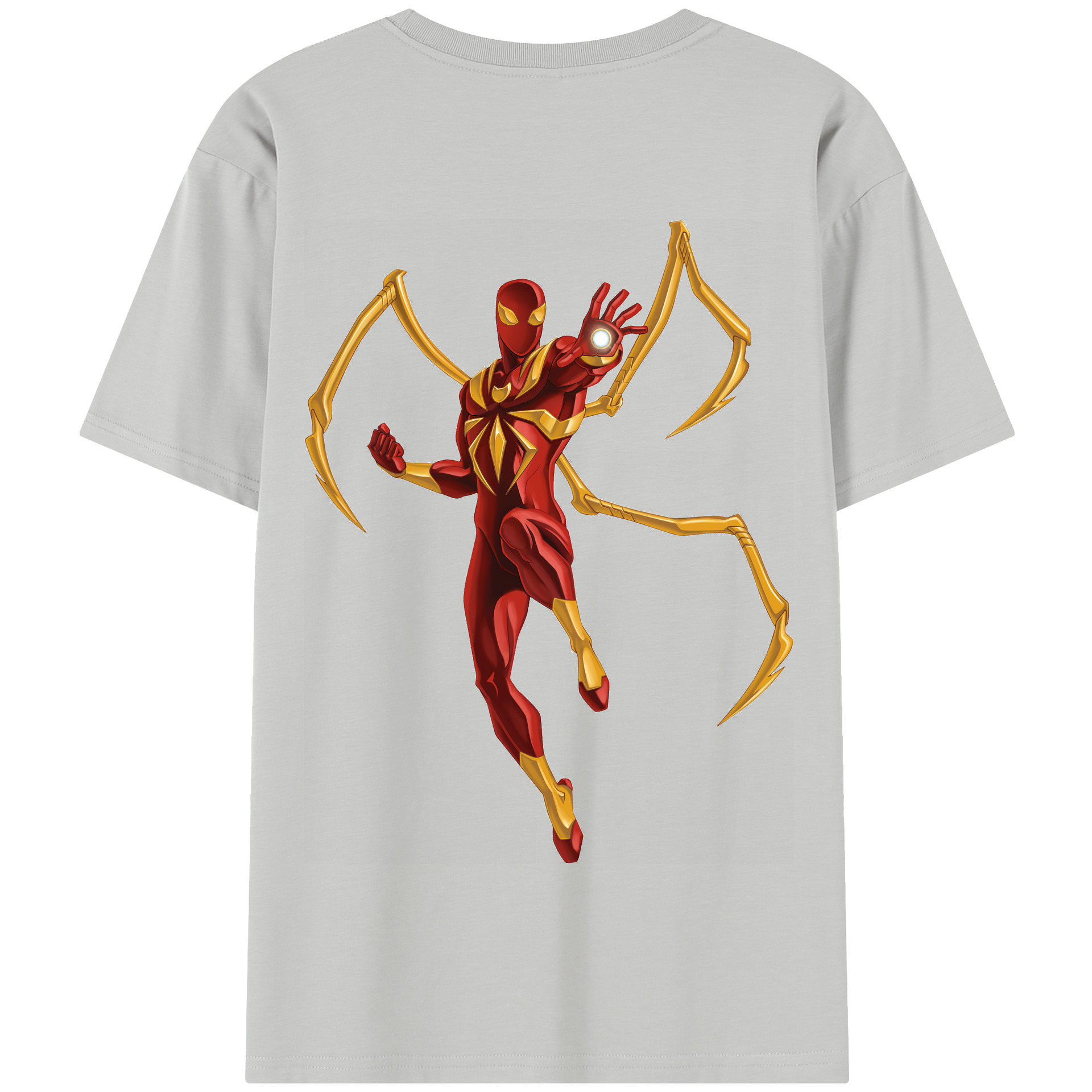 （画像用） Spider Man スパイダーマン 綿100％半袖Tシャツ（背面プリント）