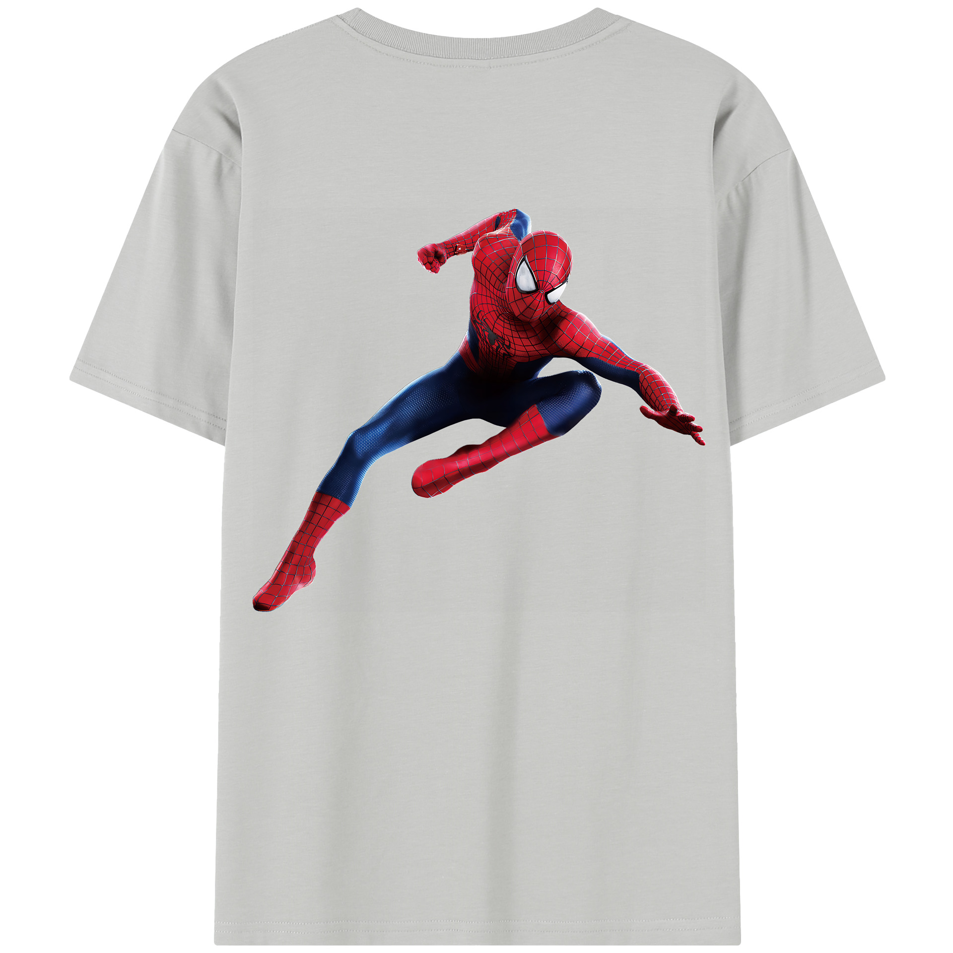 （画像用） Spider Man スパイダーマン 綿100％半袖Tシャツ（背面プリント）