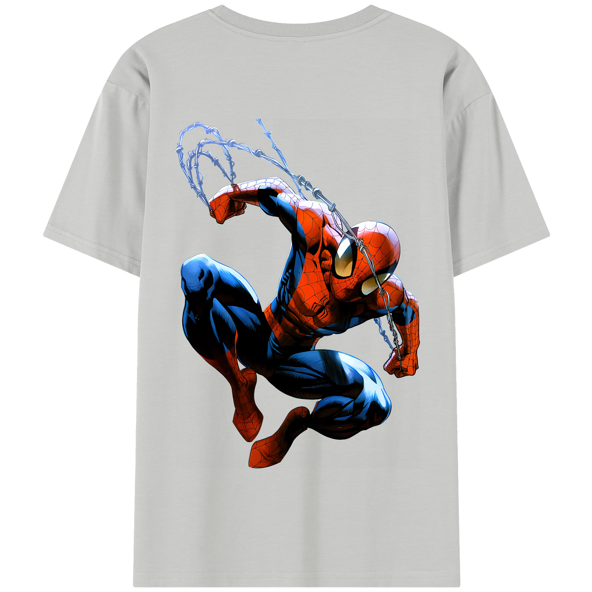 Spider Man スパイダーマン 綿100％半袖Tシャツ（背面プリント）