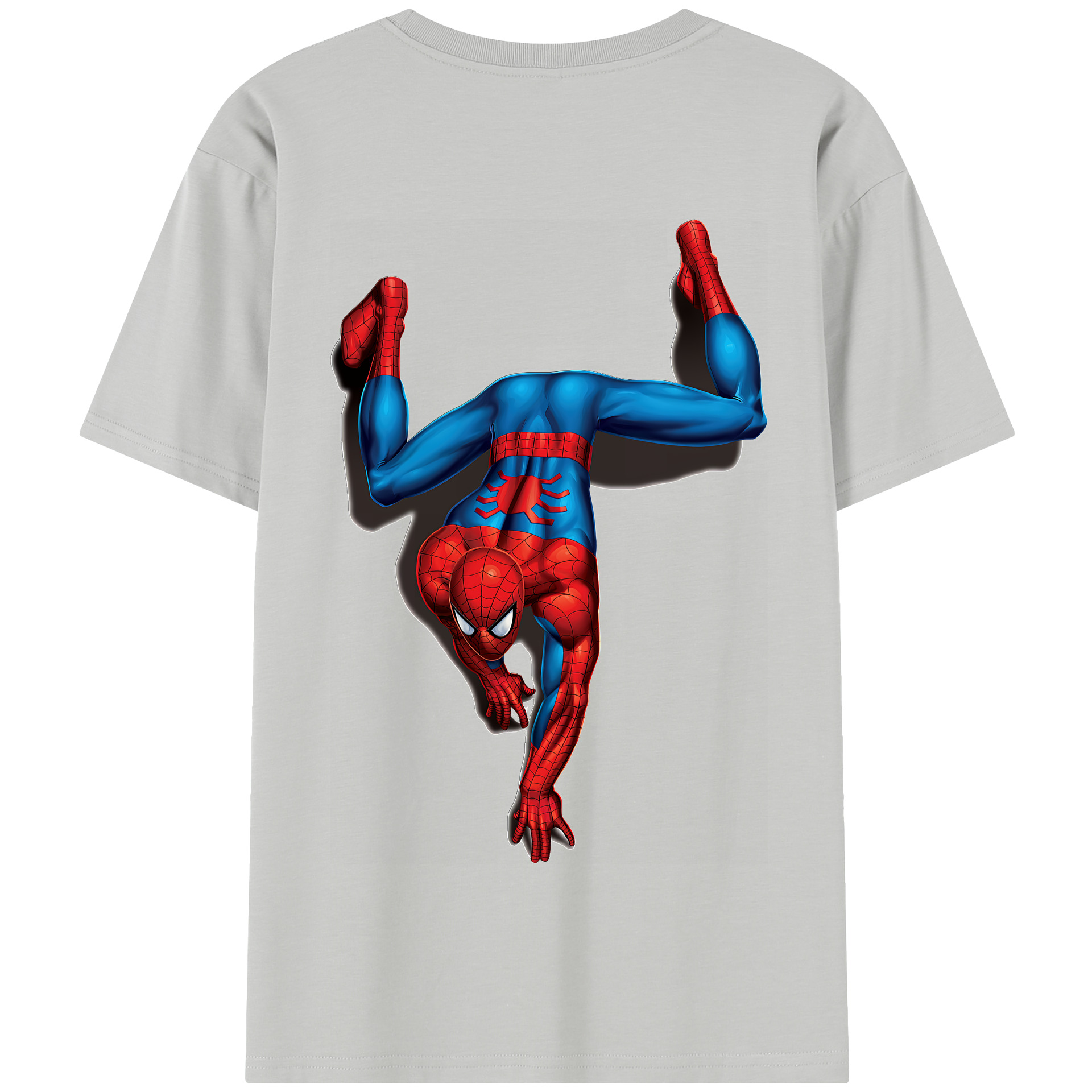（画像用） Spider Man スパイダーマン 綿100％半袖Tシャツ（背面プリント）