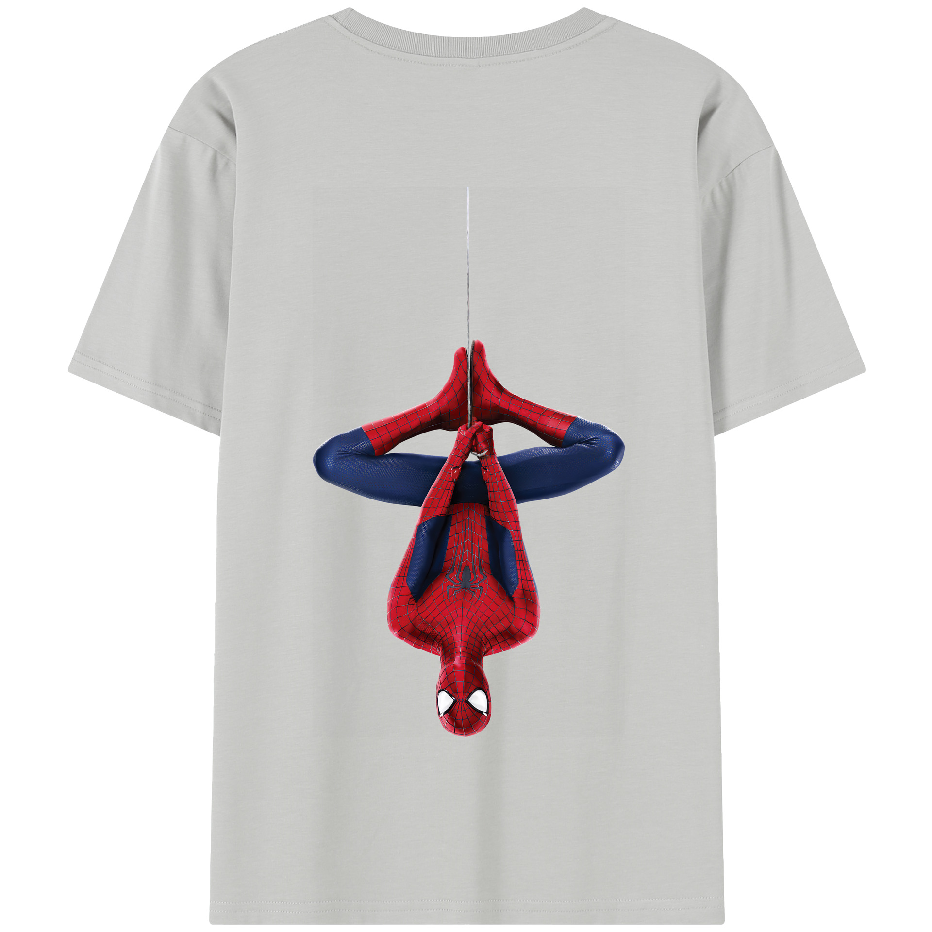 （画像用） Spider Man スパイダーマン 綿100％半袖Tシャツ（背面プリント）