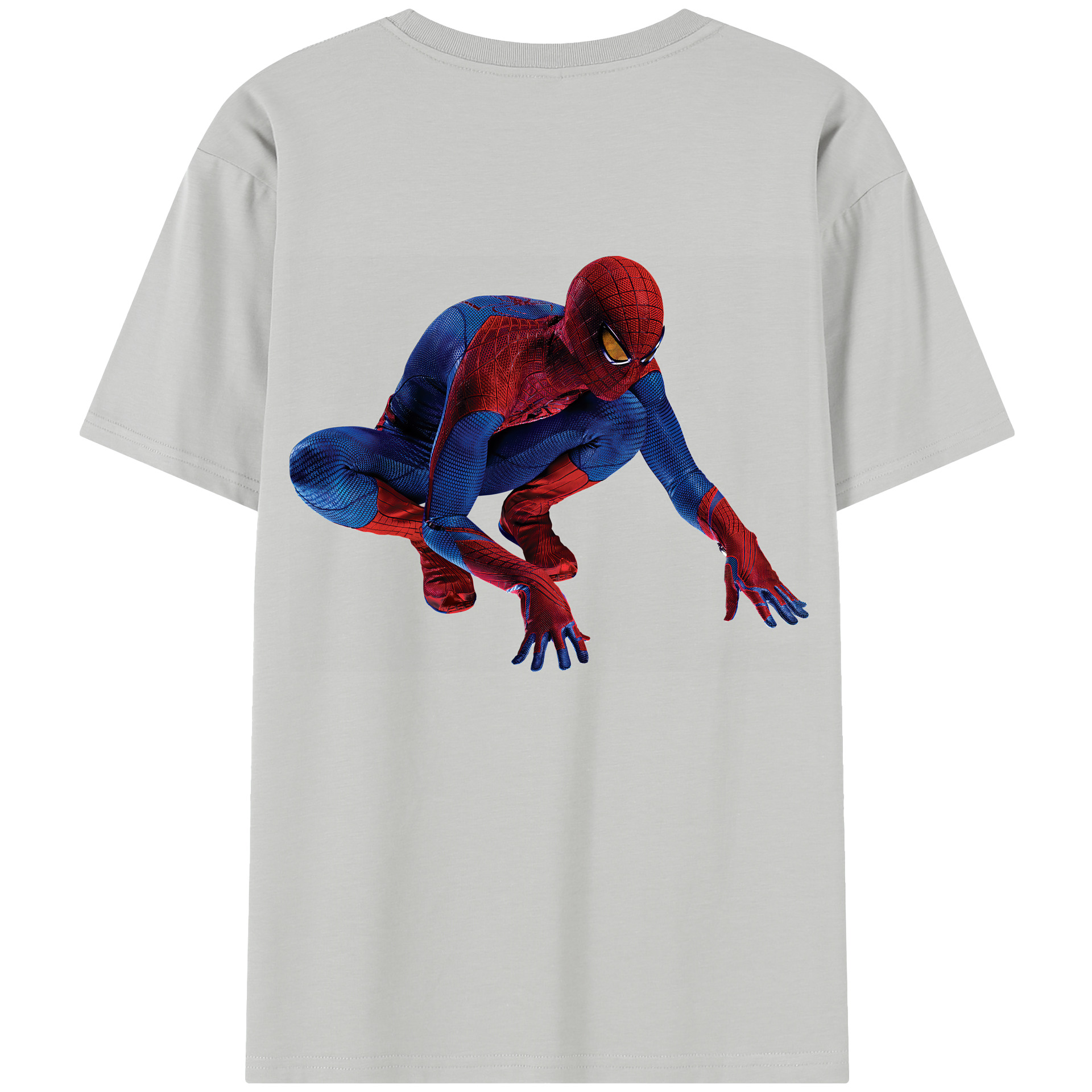 Spider Man スパイダーマン 綿100％半袖Tシャツ（背面プリント）