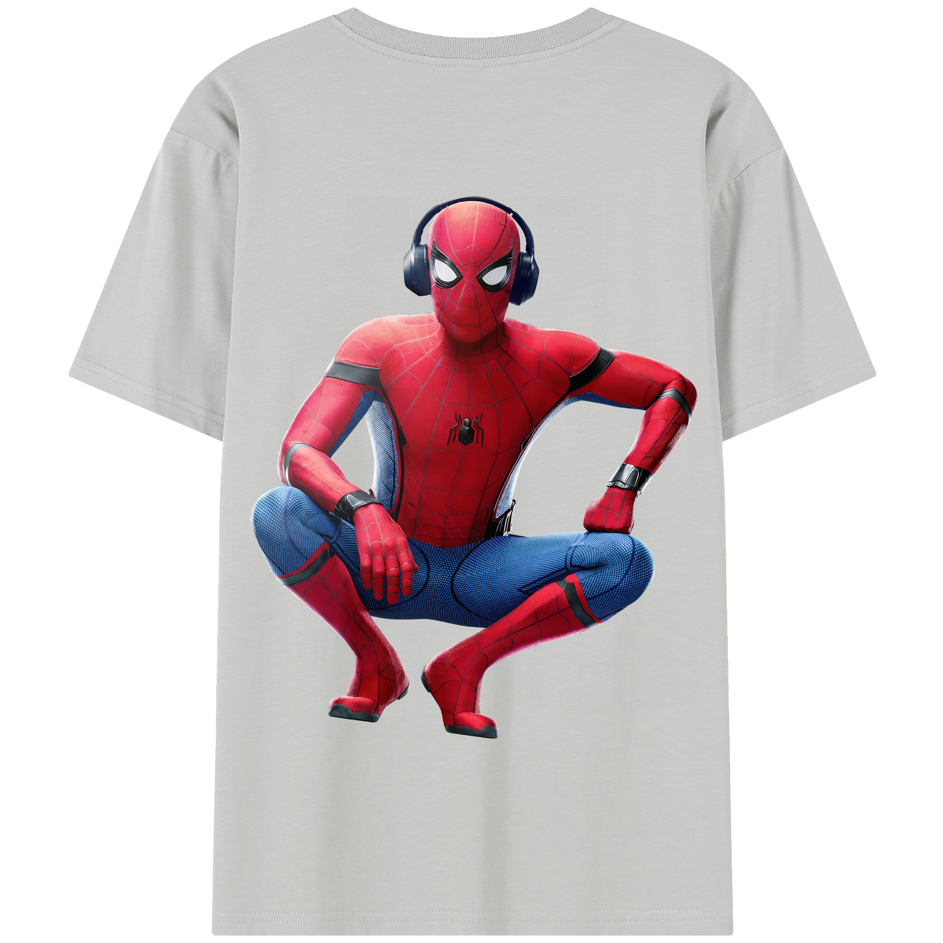 Spider Man スパイダーマン 綿100％半袖Tシャツ（背面プリント）