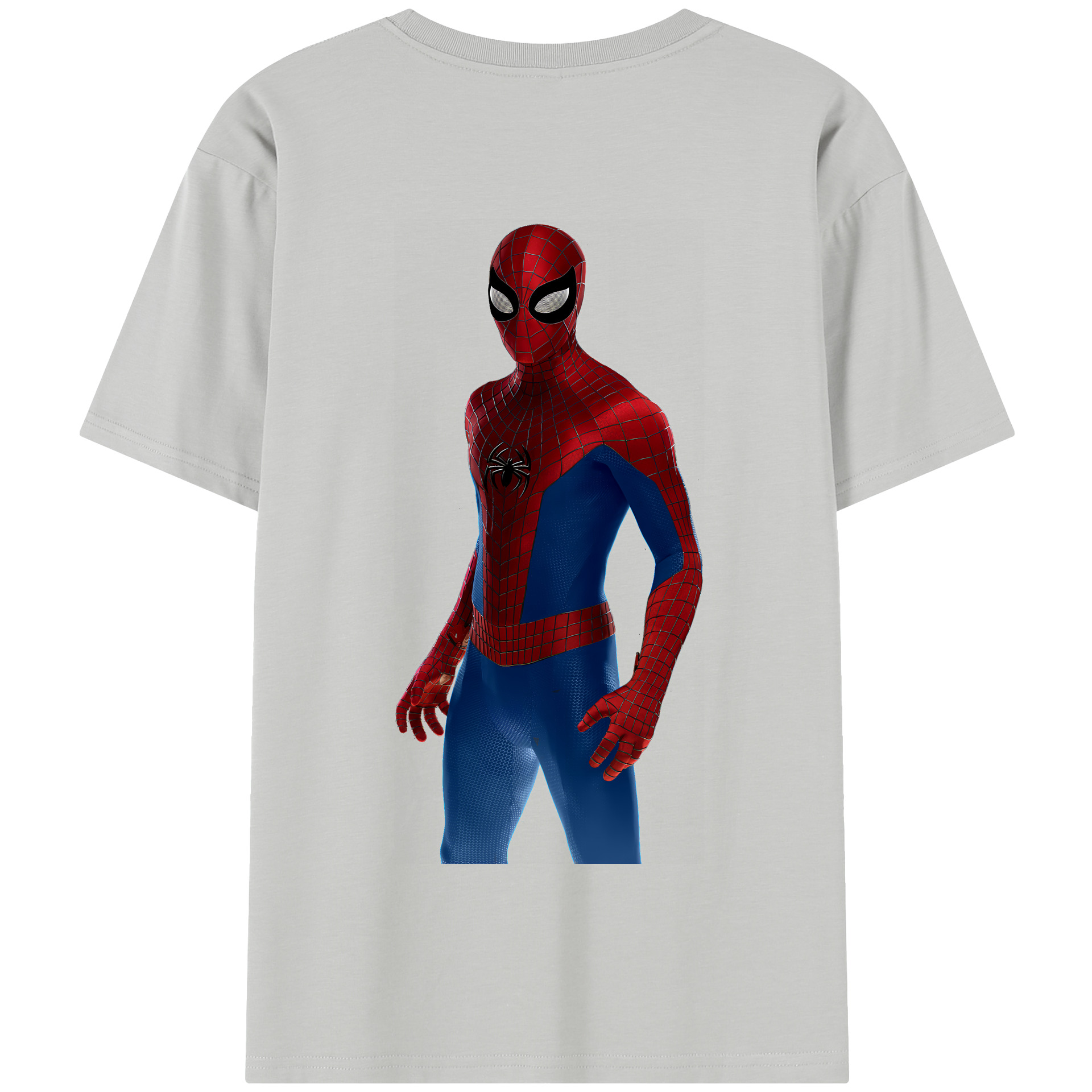 （画像用） Spider Man スパイダーマン 綿100％半袖Tシャツ（背面プリント）