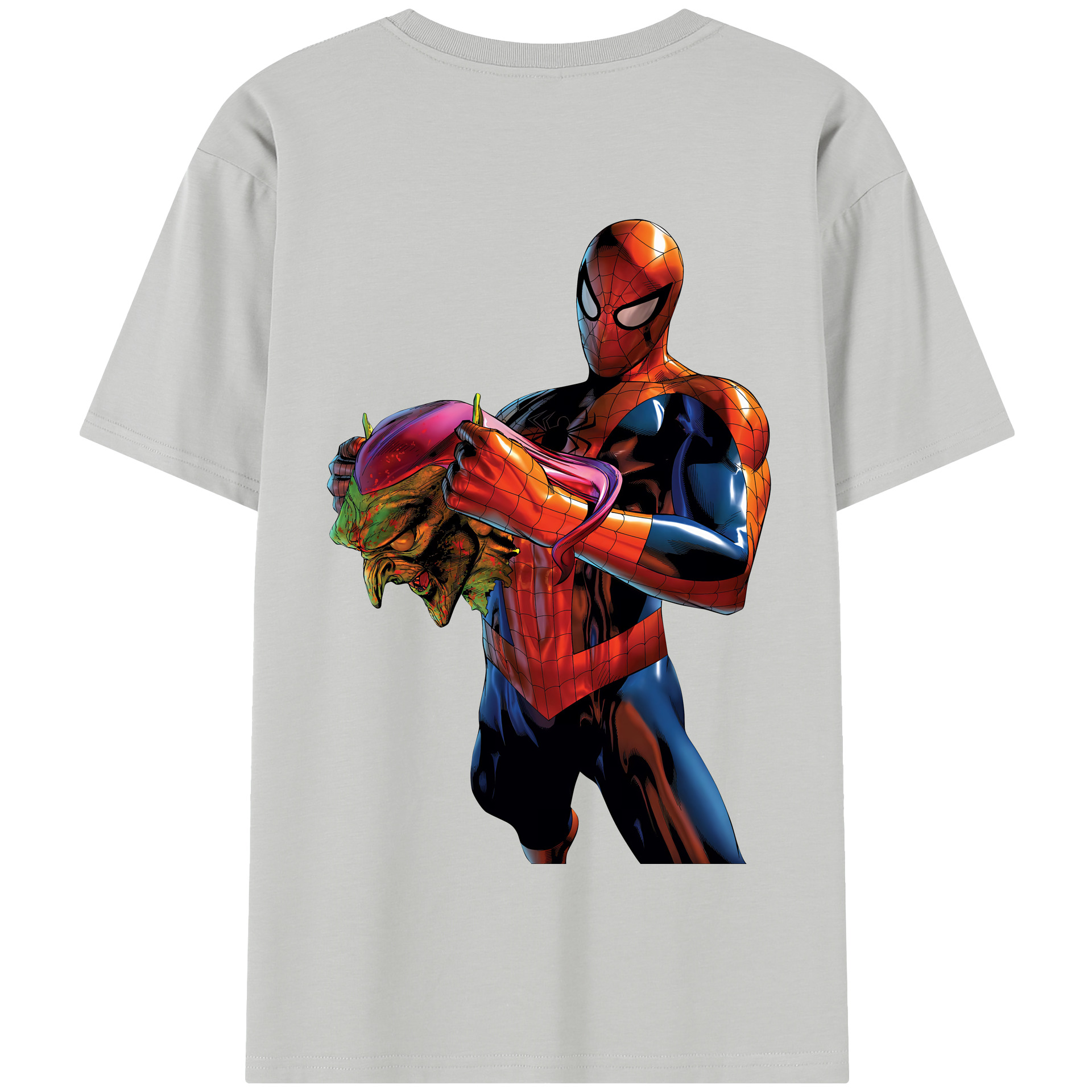 Spider Man スパイダーマン 綿100％半袖Tシャツ（背面プリント）