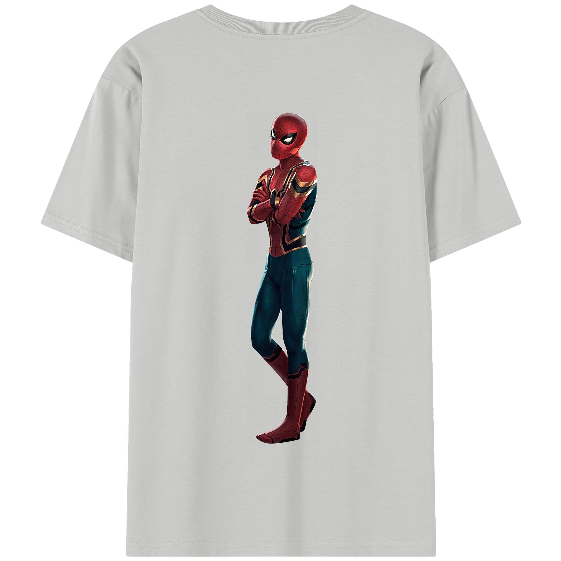 Spider Man スパイダーマン 綿100％半袖Tシャツ（背面プリント）
