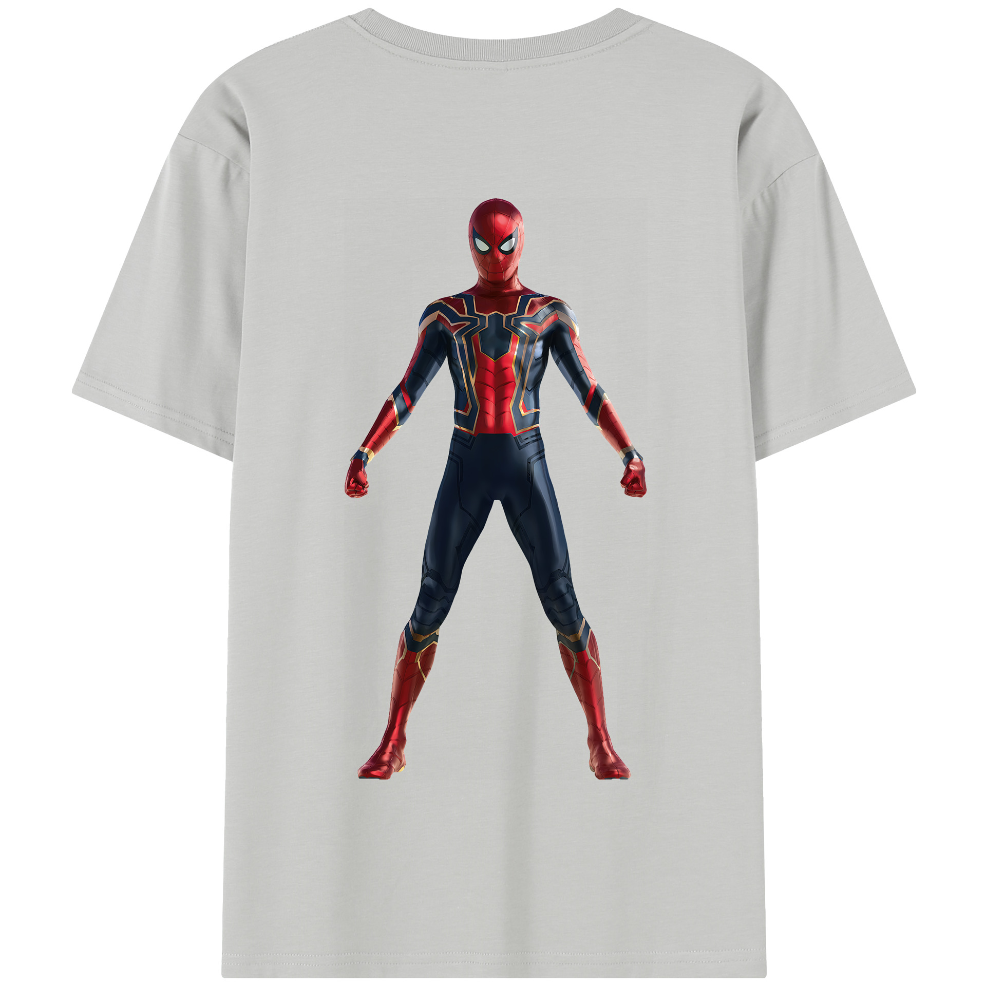 （画像用） Spider Man スパイダーマン 綿100％半袖Tシャツ（背面プリント）