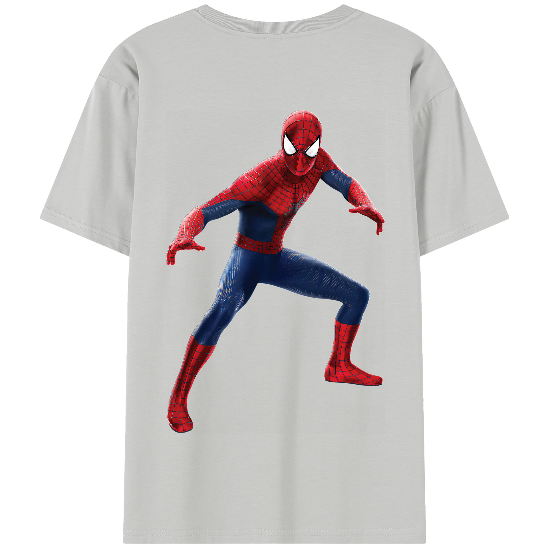 （画像用） Spider Man スパイダーマン 綿100％半袖Tシャツ（背面プリント）