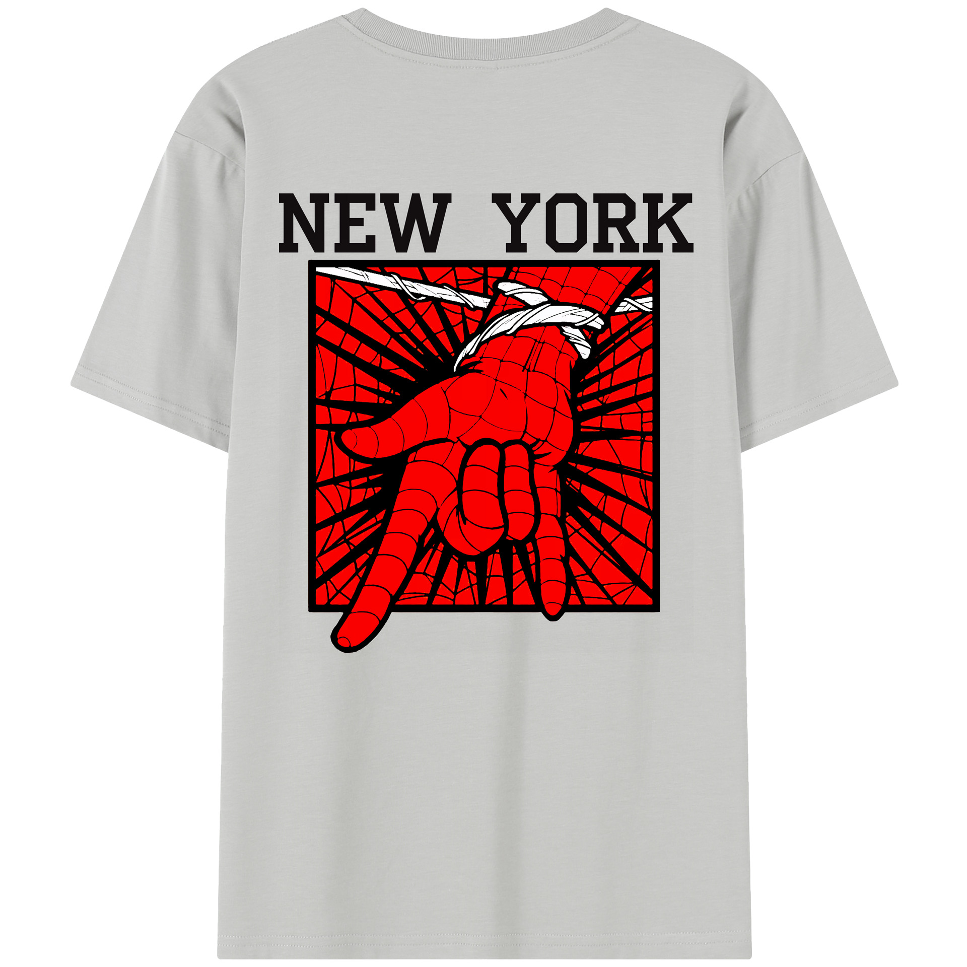（画像用） Spider Man スパイダーマン 綿100％半袖Tシャツ（背面プリント）