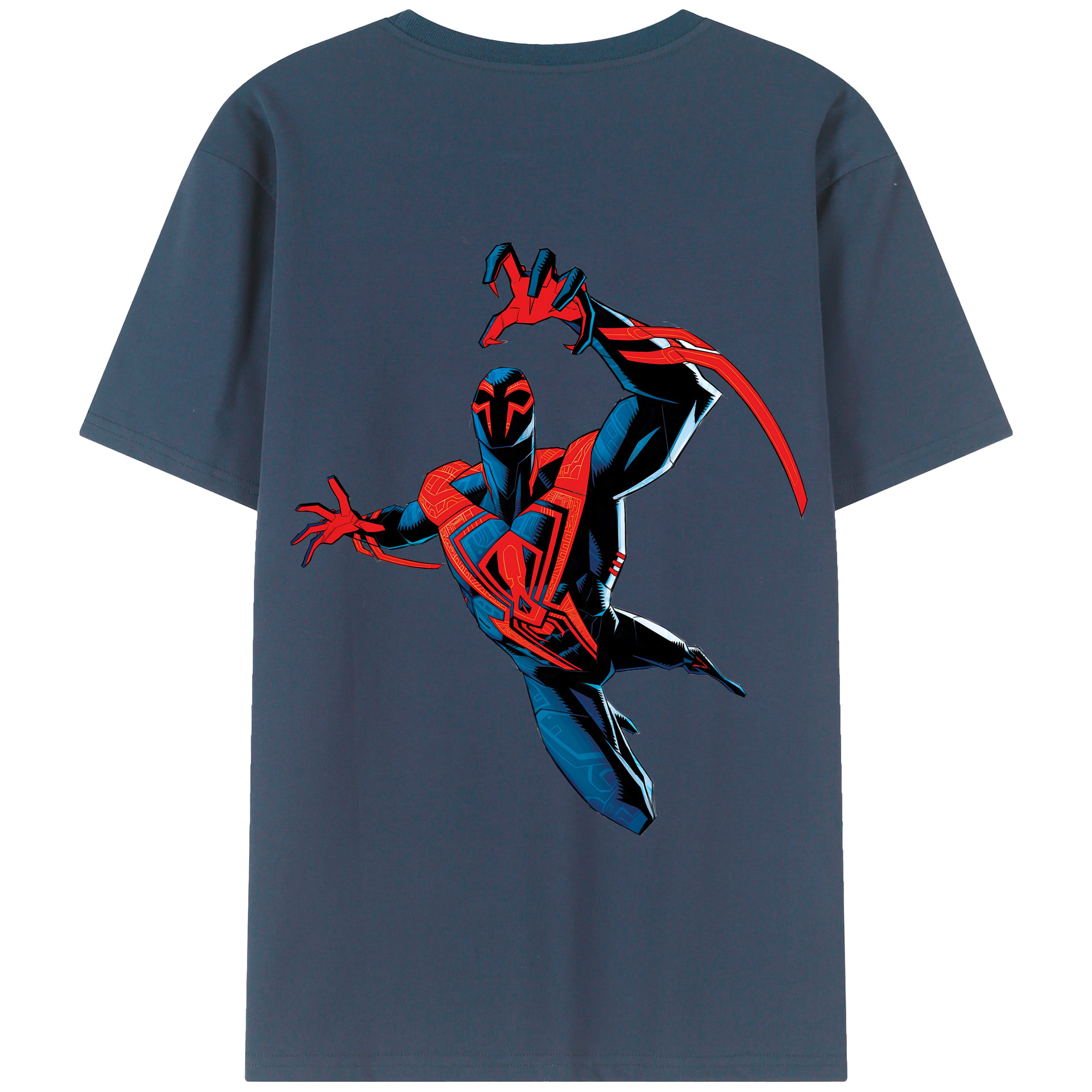 （画像用） Spider Man スパイダーマン 綿100％半袖Tシャツ（背面プリント）