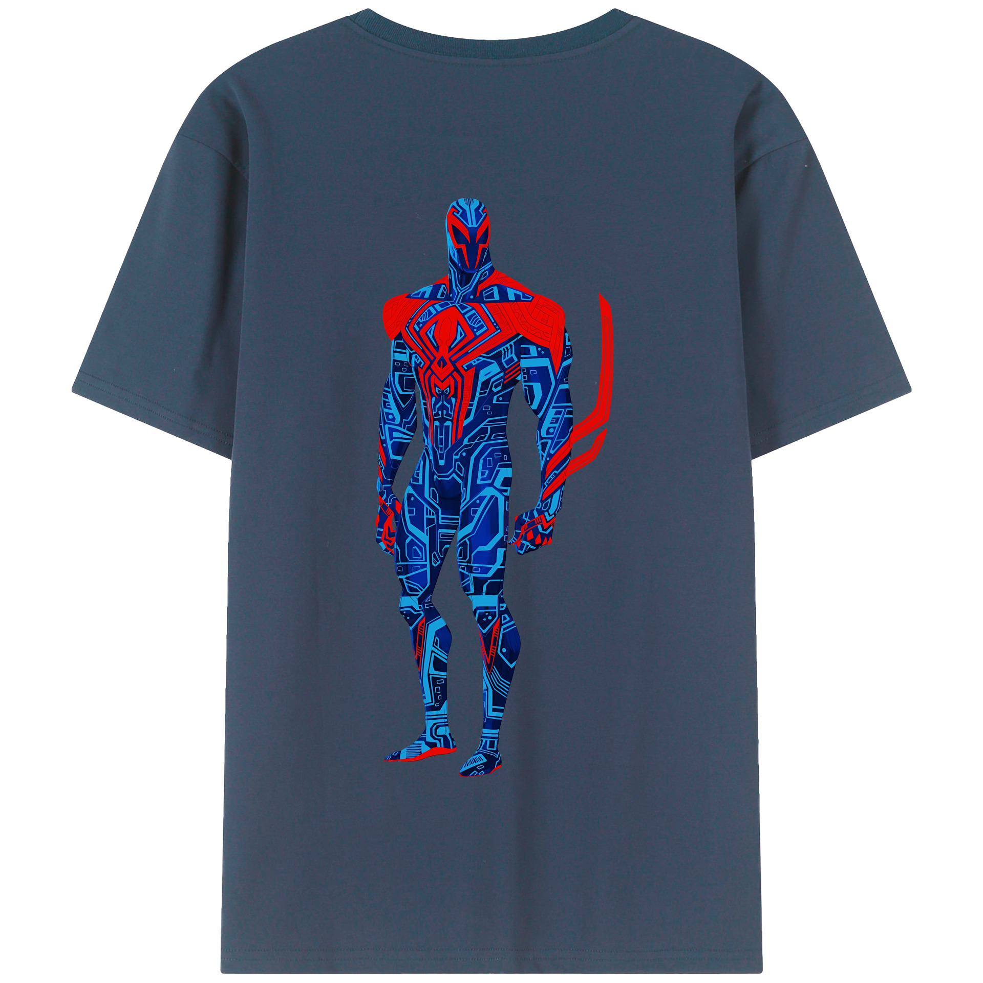 （画像用） Spider Man スパイダーマン 綿100％半袖Tシャツ（背面プリント）