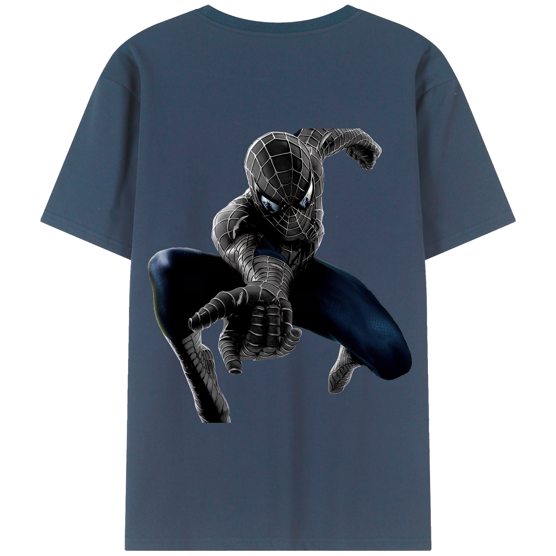 （画像用） Spider Man スパイダーマン 綿100％半袖Tシャツ（背面プリント）