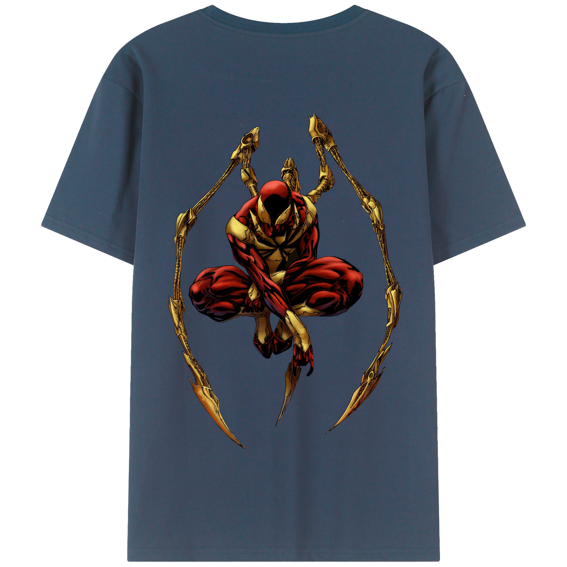 （画像用） Spider Man スパイダーマン 綿100％半袖Tシャツ（背面プリント）