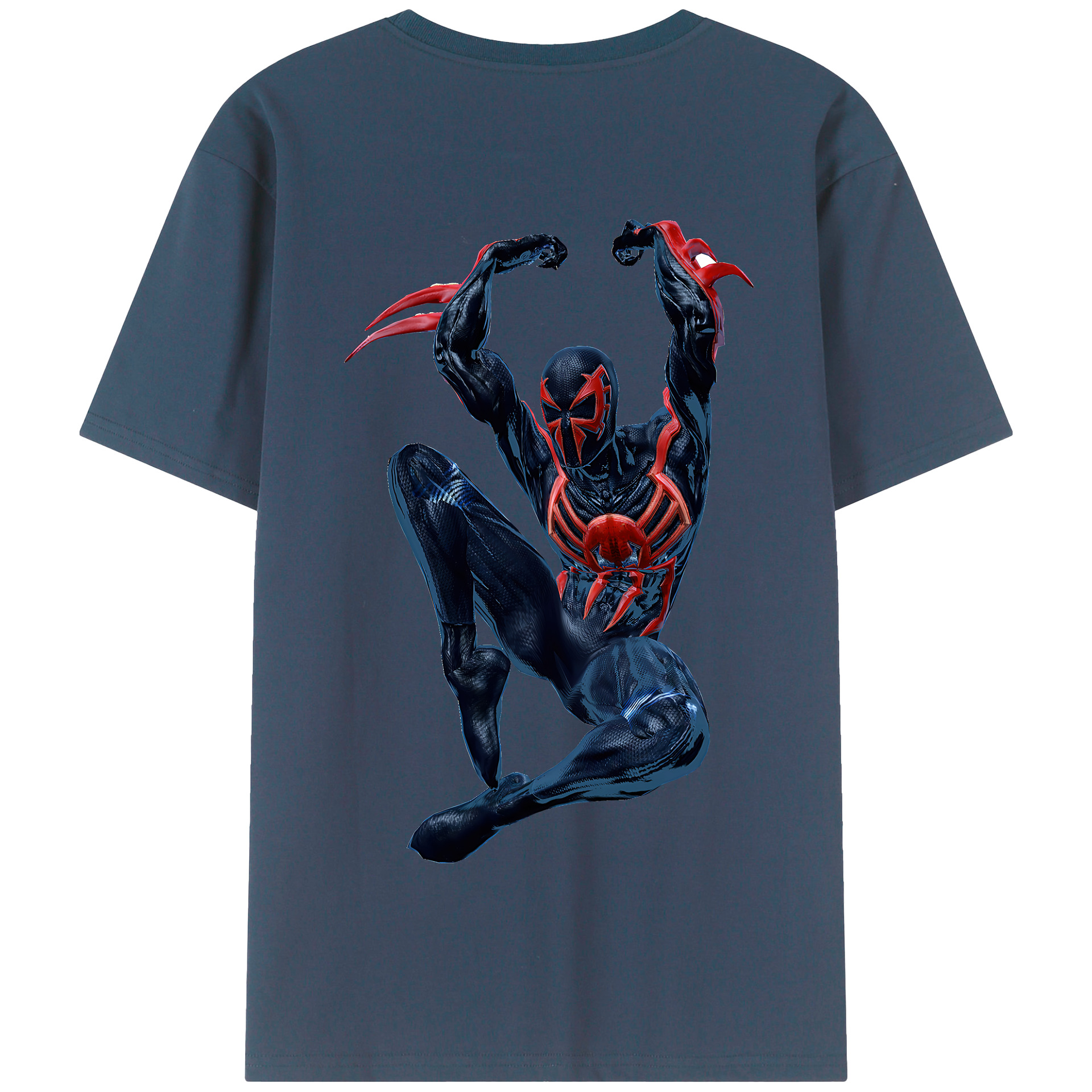 Spider Man スパイダーマン 綿100％半袖Tシャツ（背面プリント）