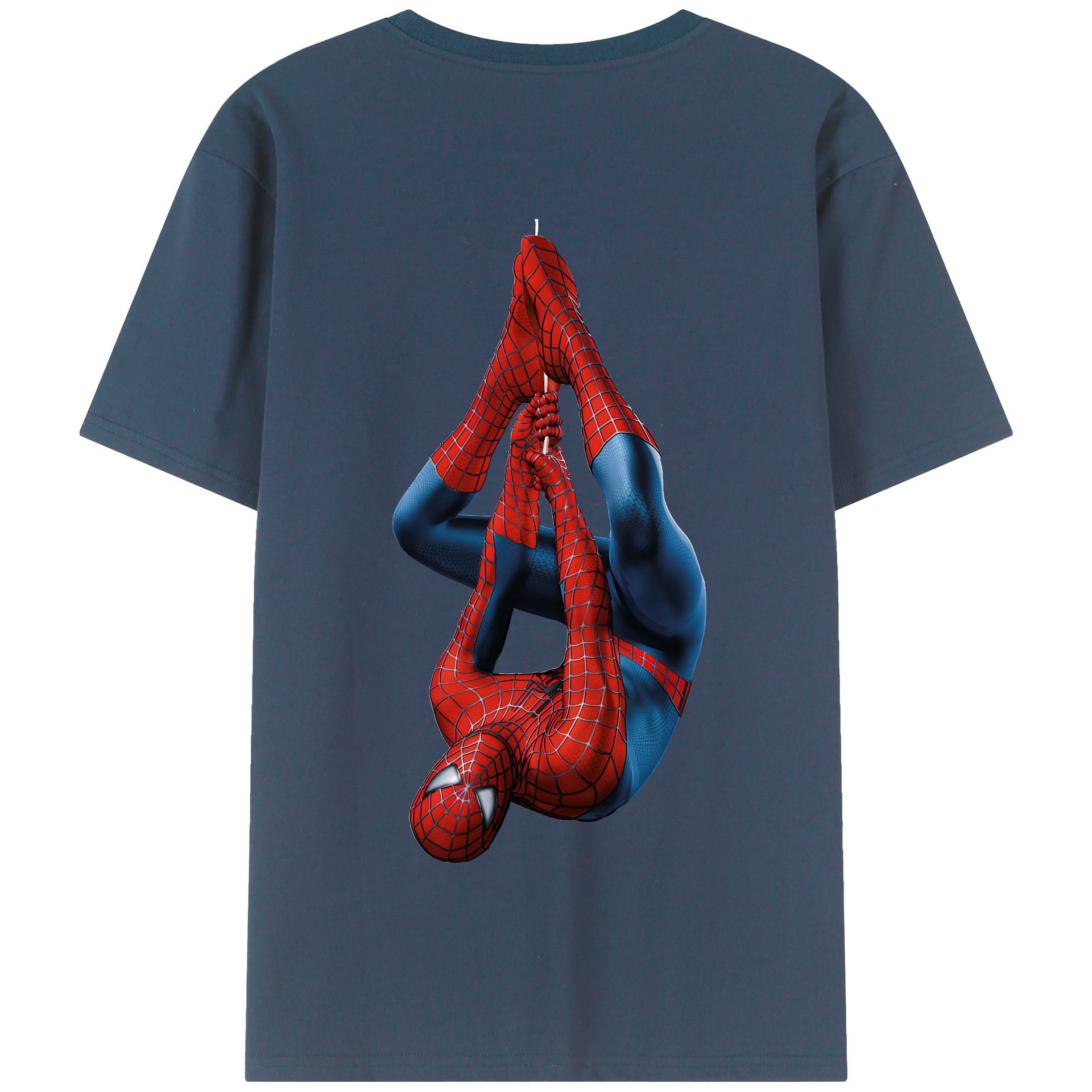 Spider Man スパイダーマン 綿100％半袖Tシャツ（背面プリント）