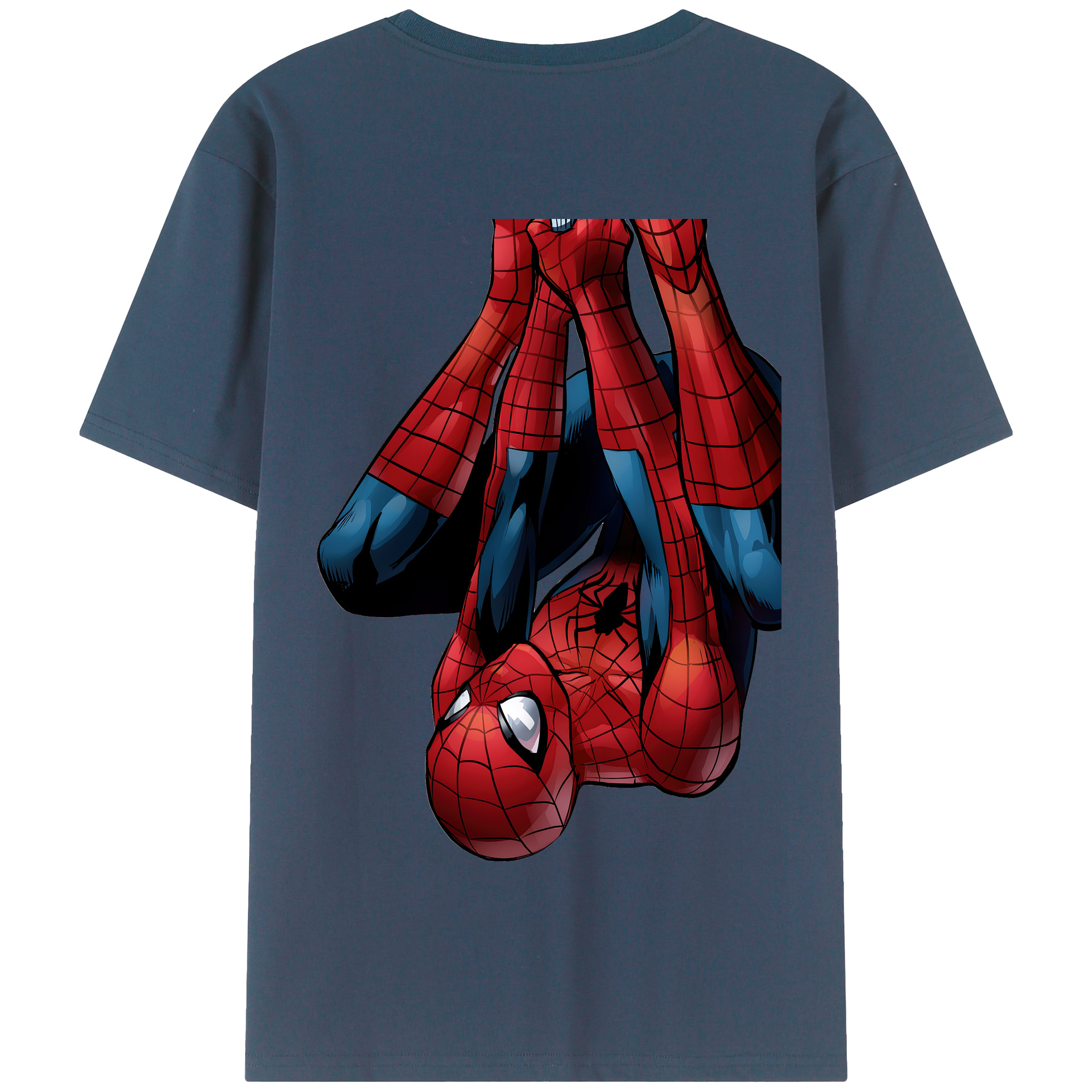 Spider Man スパイダーマン 綿100％半袖Tシャツ（背面プリント）