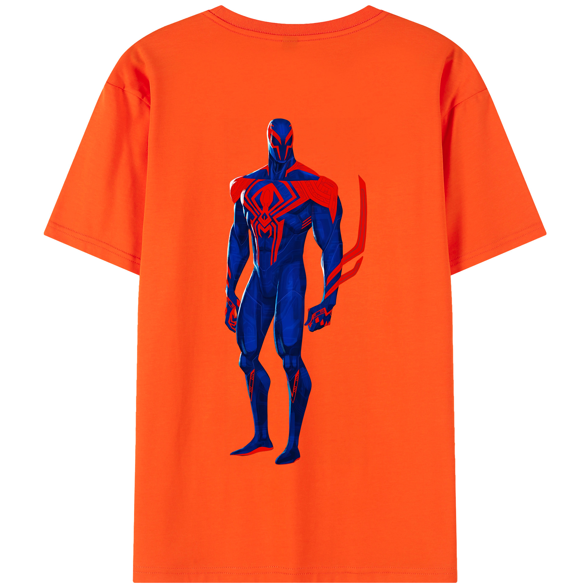 Spider Man スパイダーマン 綿100％半袖Tシャツ（背面プリント）
