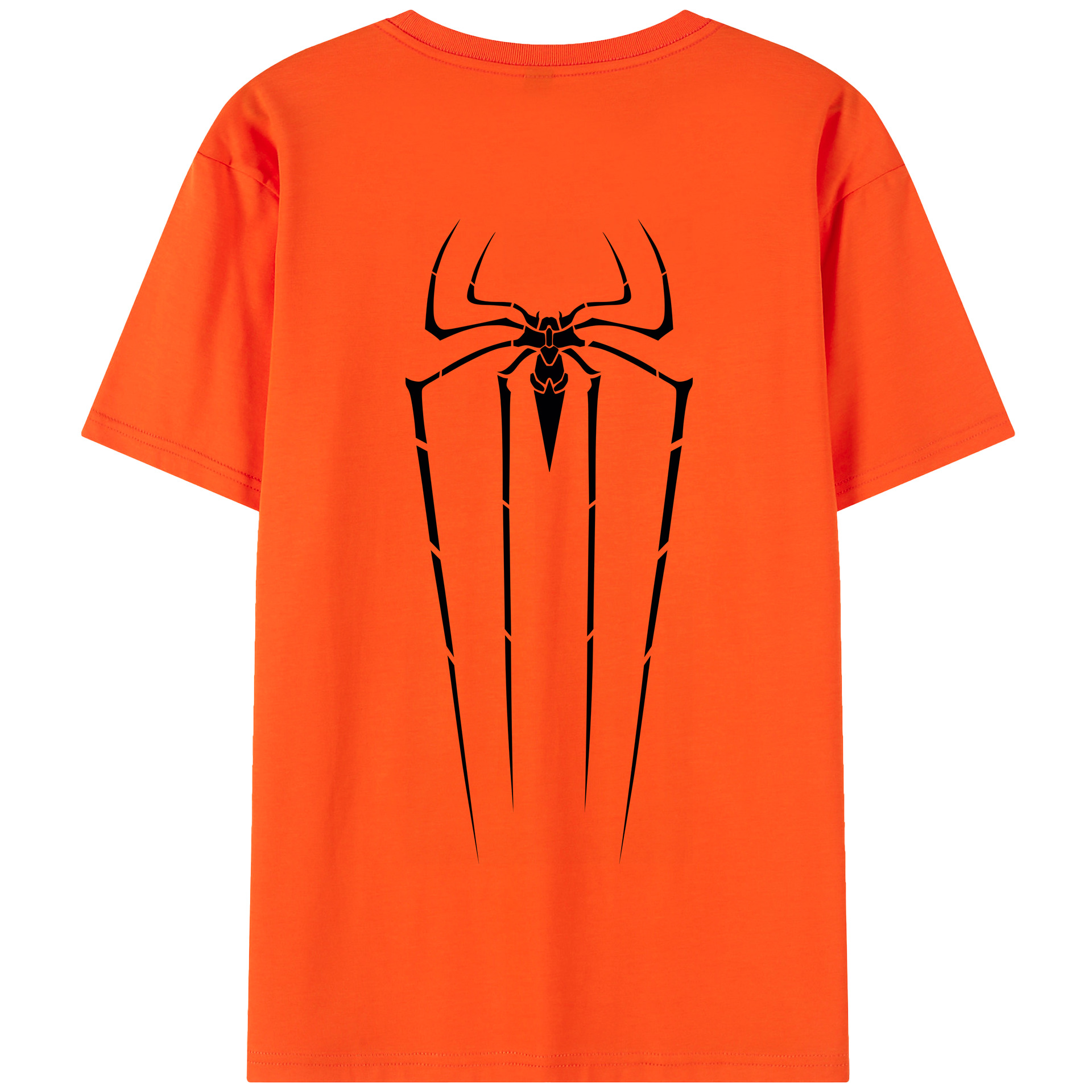 （画像用） Spider Man スパイダーマン 綿100％半袖Tシャツ（背面プリント）