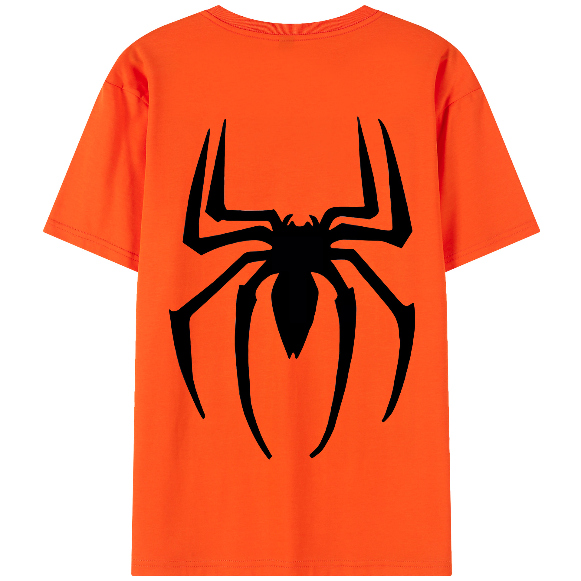 （画像用） Spider Man スパイダーマン 綿100％半袖Tシャツ（背面プリント）
