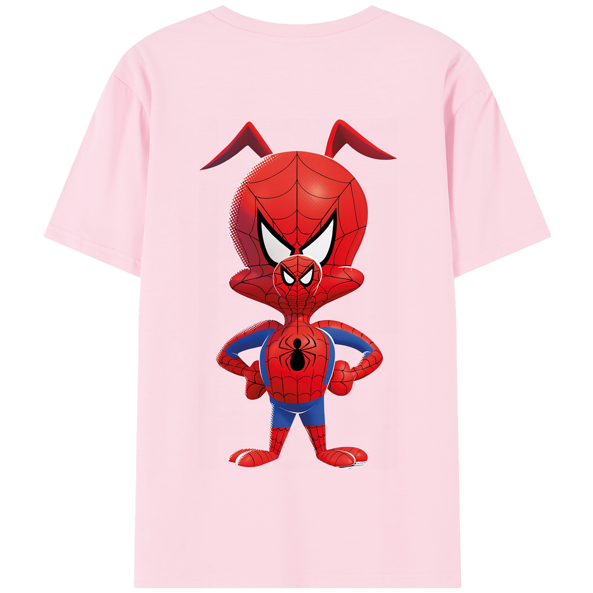 （画像用） Spider Man スパイダーマン 綿100％半袖Tシャツ（背面プリント）