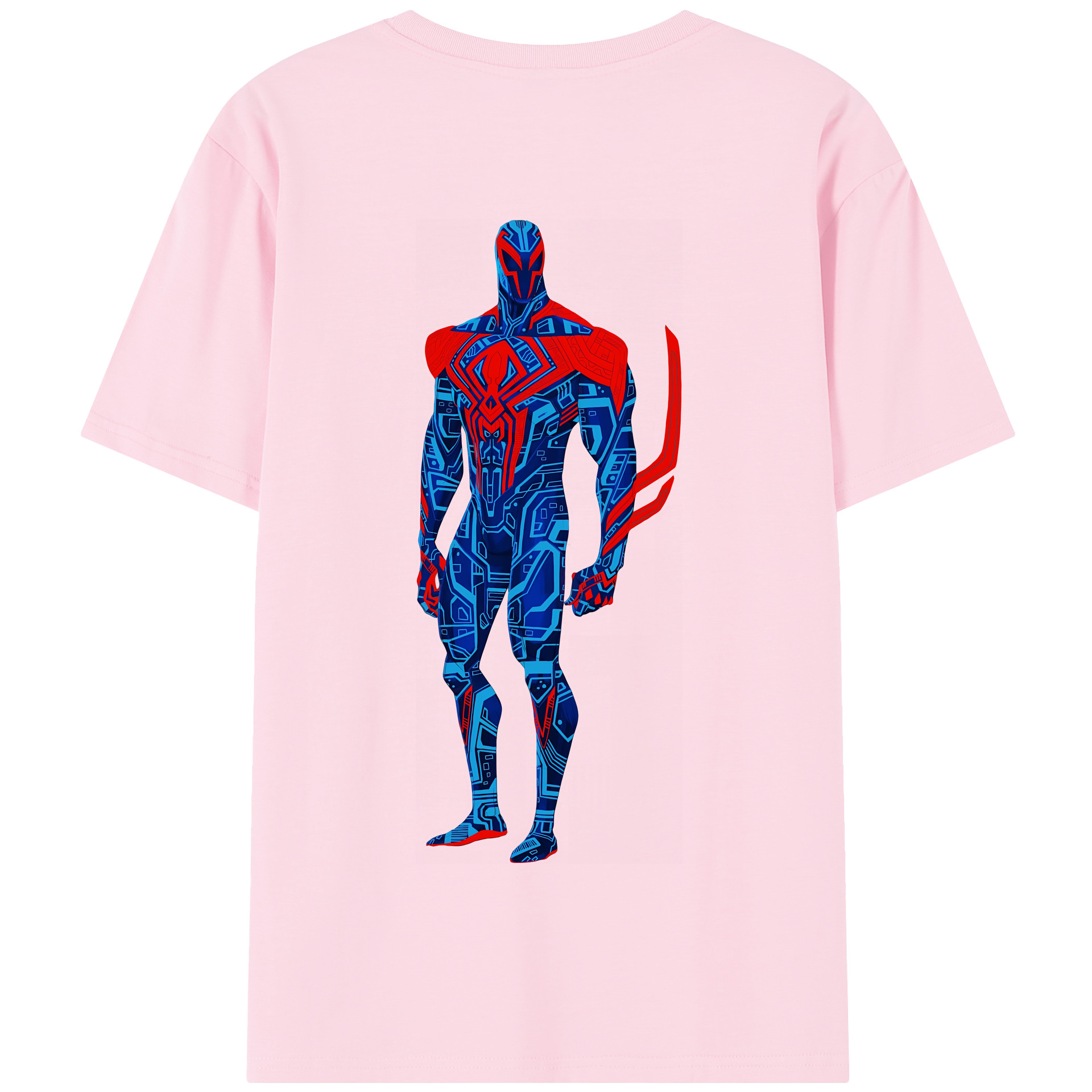 （画像用） Spider Man スパイダーマン 綿100％半袖Tシャツ（背面プリント）