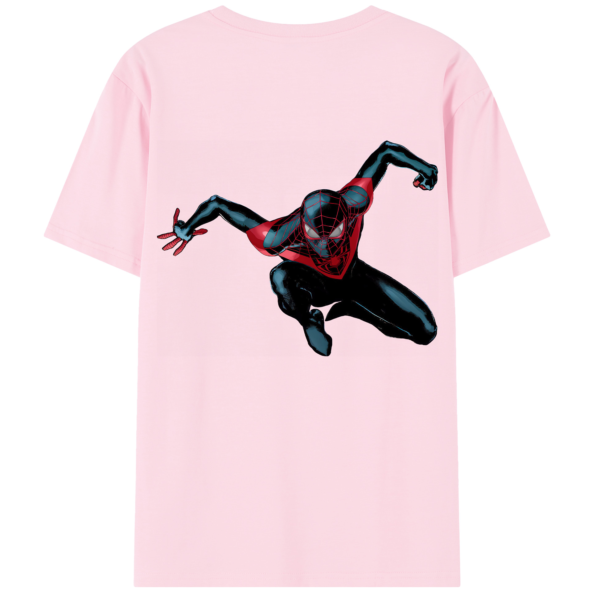 （画像用） Spider Man スパイダーマン 綿100％半袖Tシャツ（背面プリント）