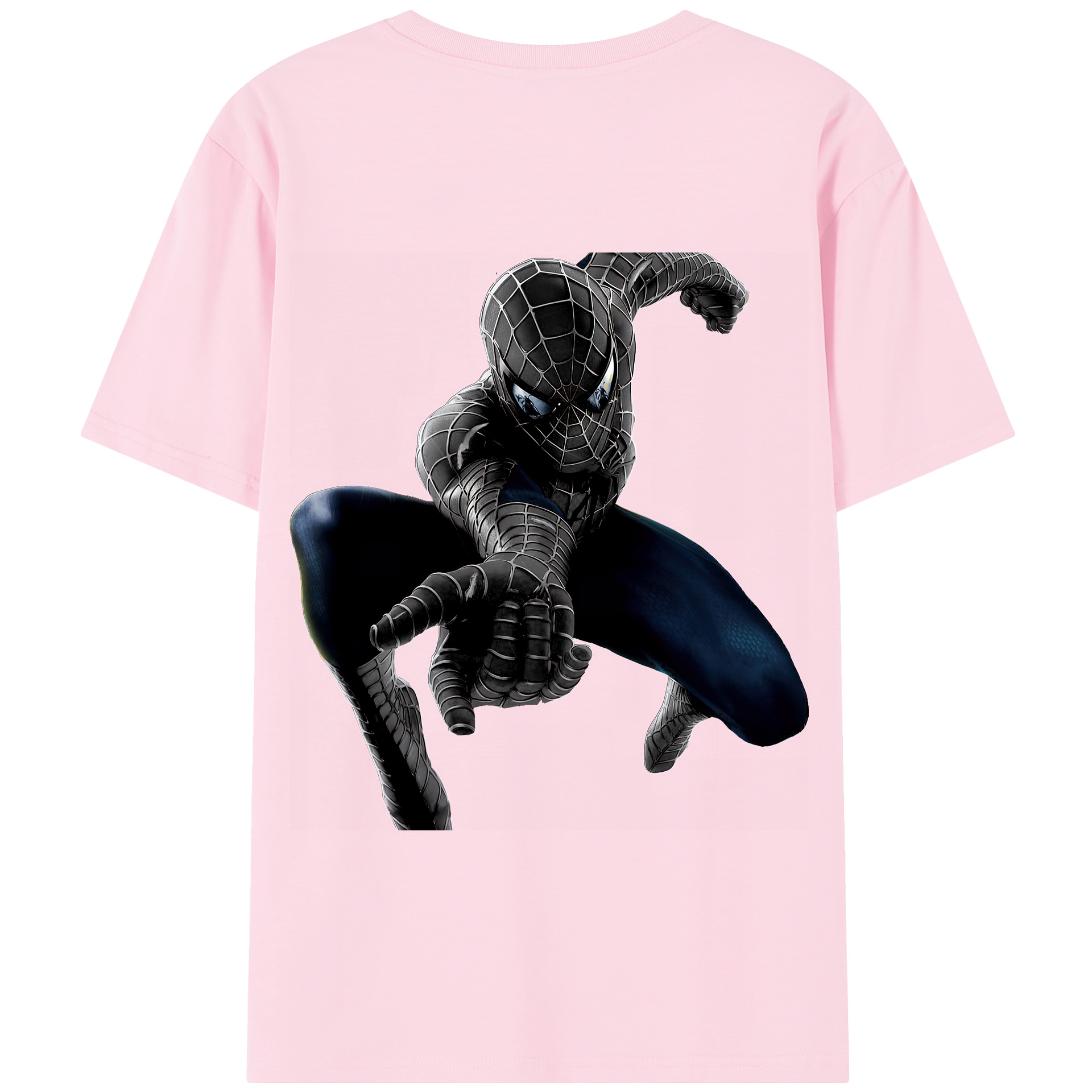 （画像用） Spider Man スパイダーマン 綿100％半袖Tシャツ（背面プリント）