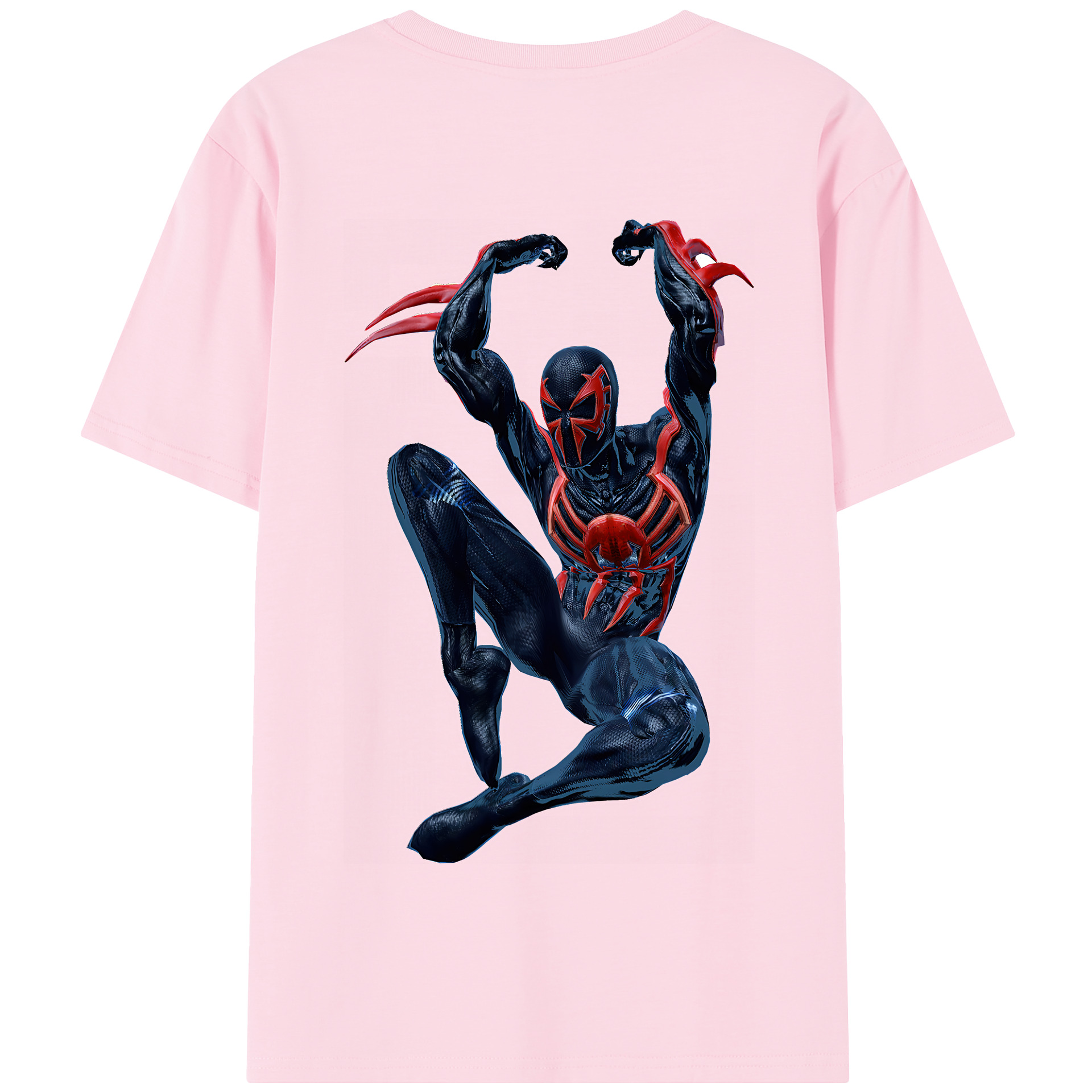 Spider Man スパイダーマン 綿100％半袖Tシャツ（背面プリント）